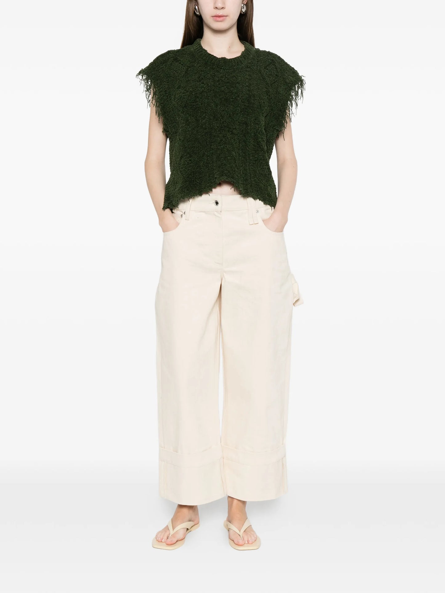 cable knit vest