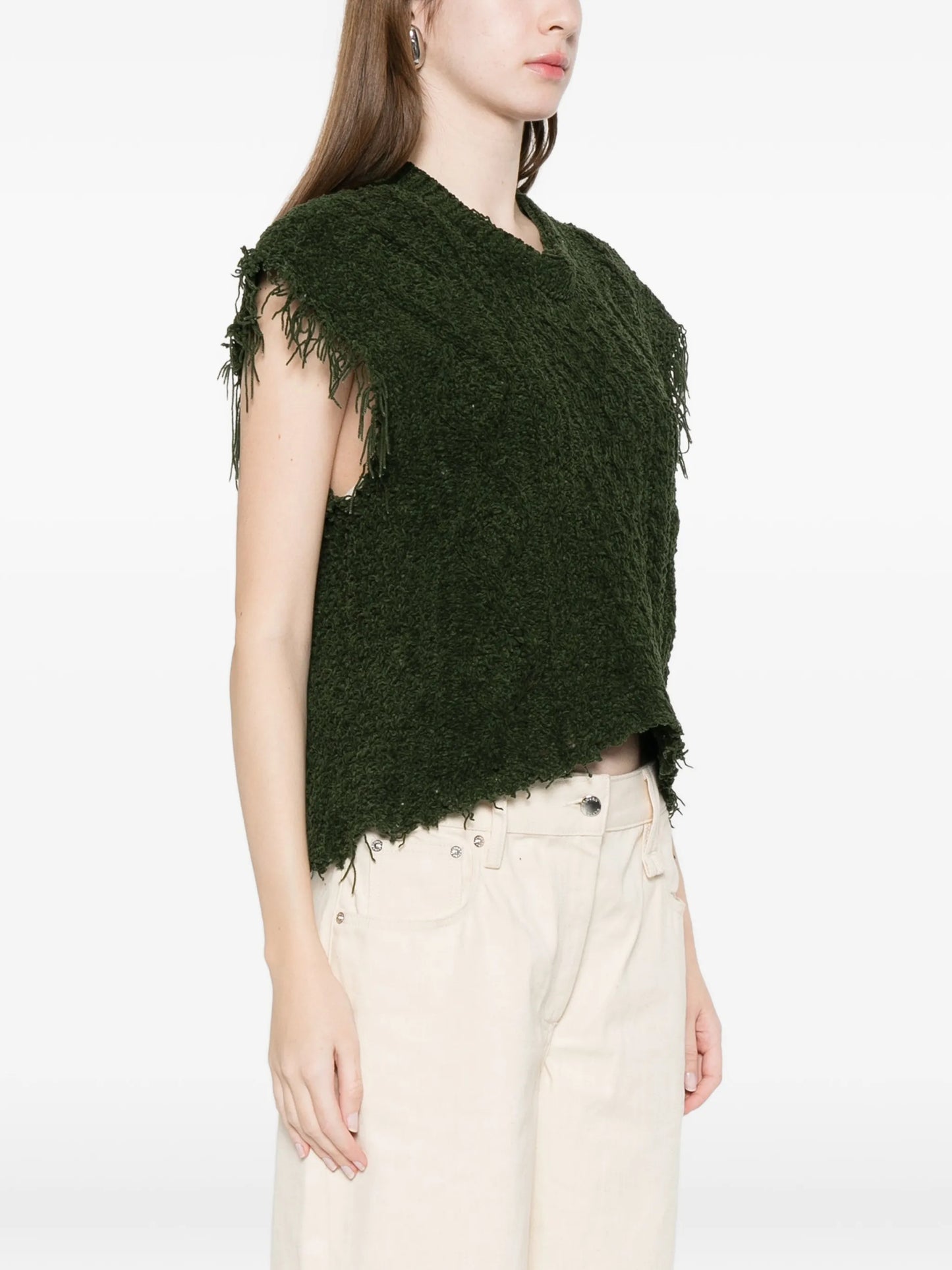 cable knit vest
