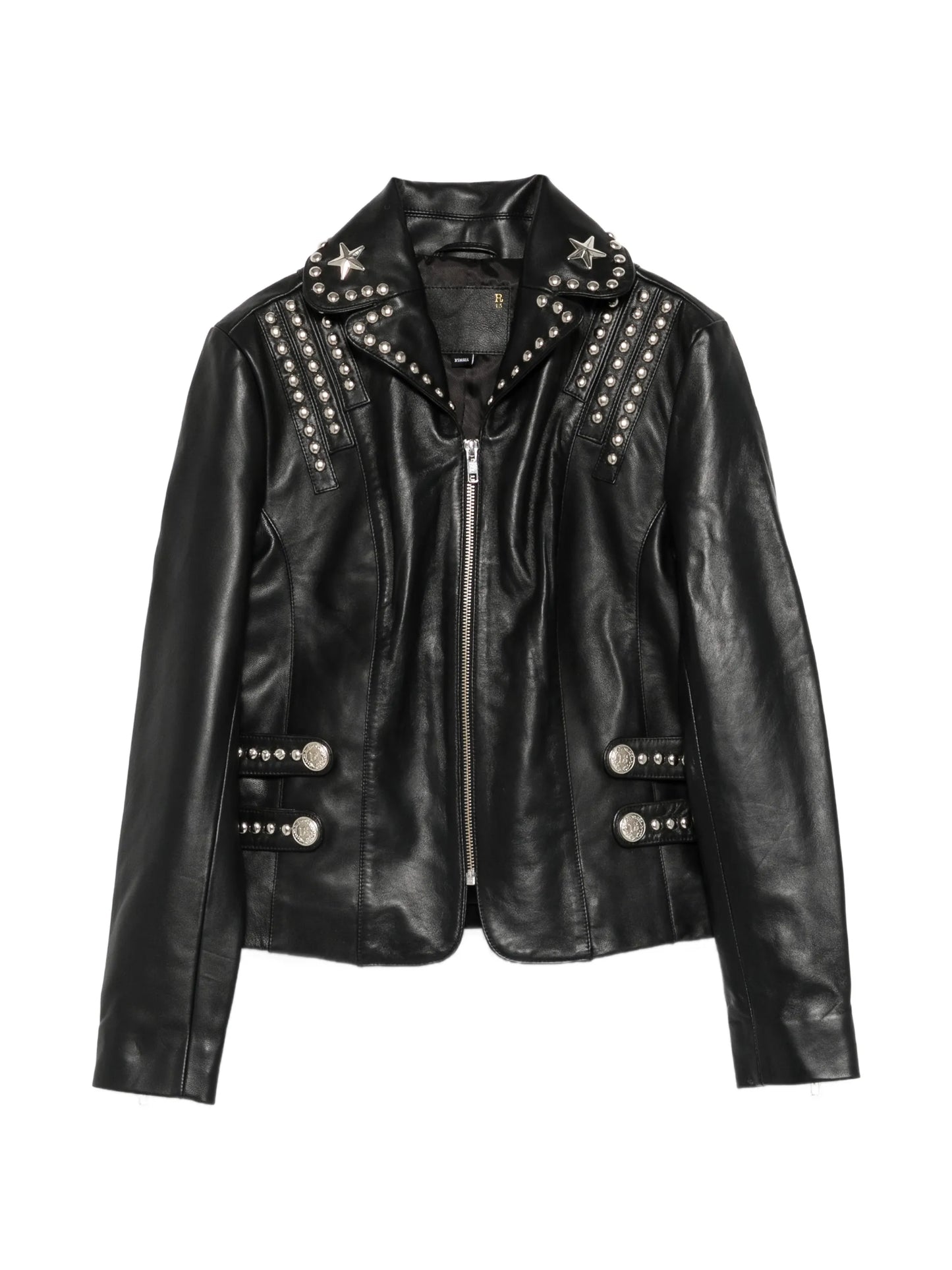 Lou stud-embellished leather jacket