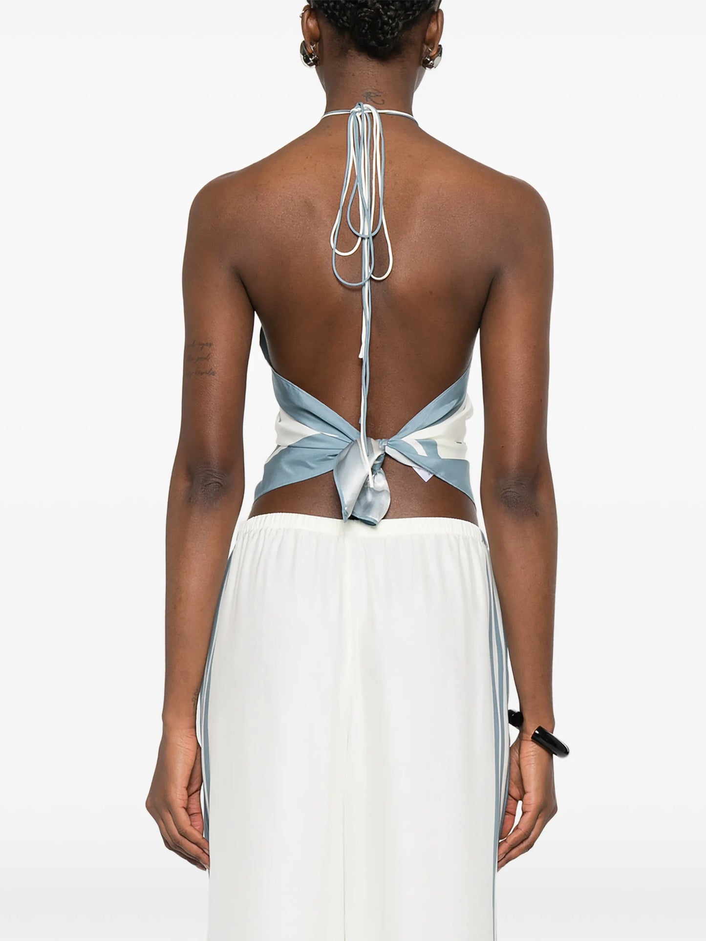 Lilou printed scarf top