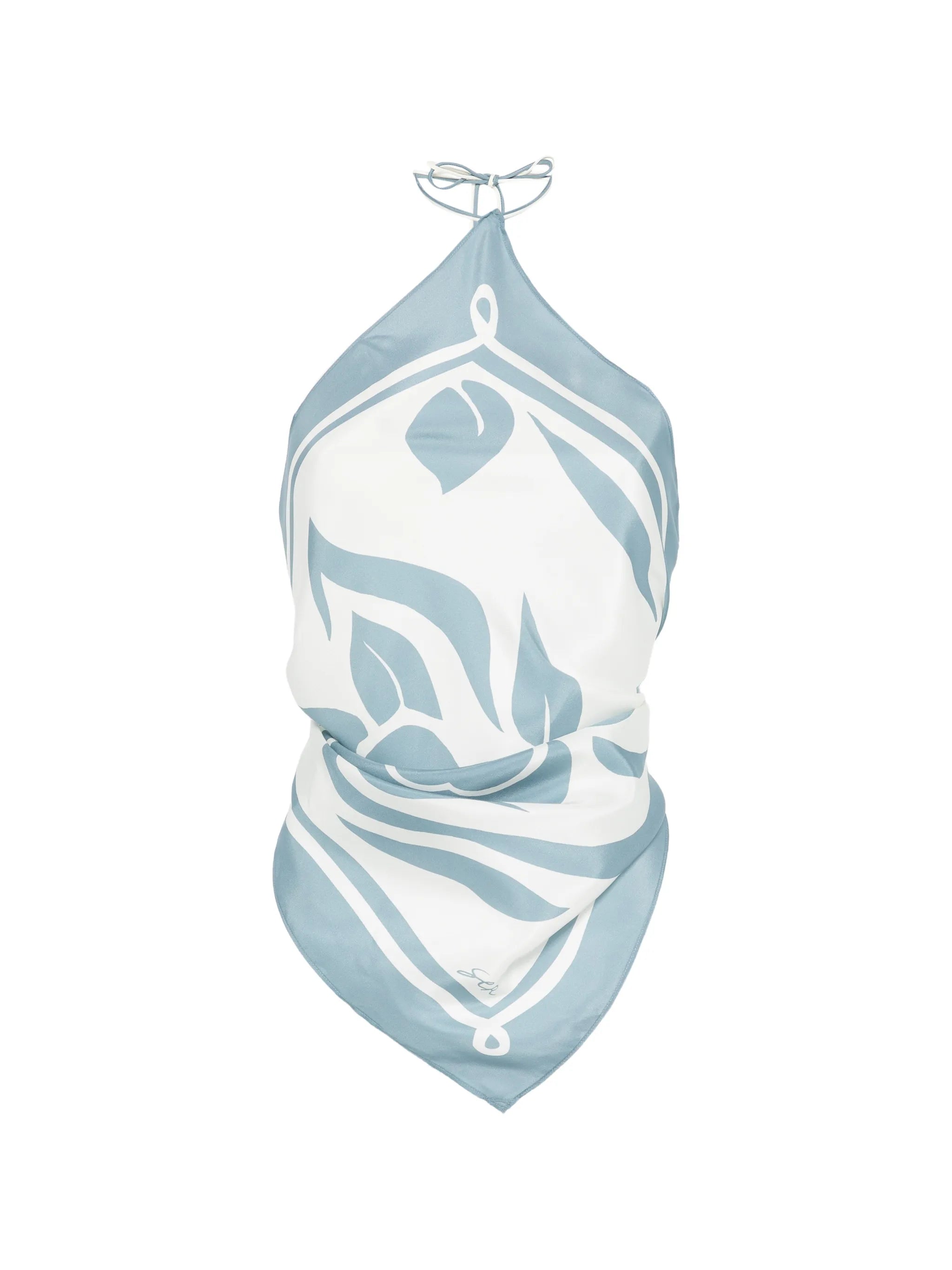 Lilou printed scarf top