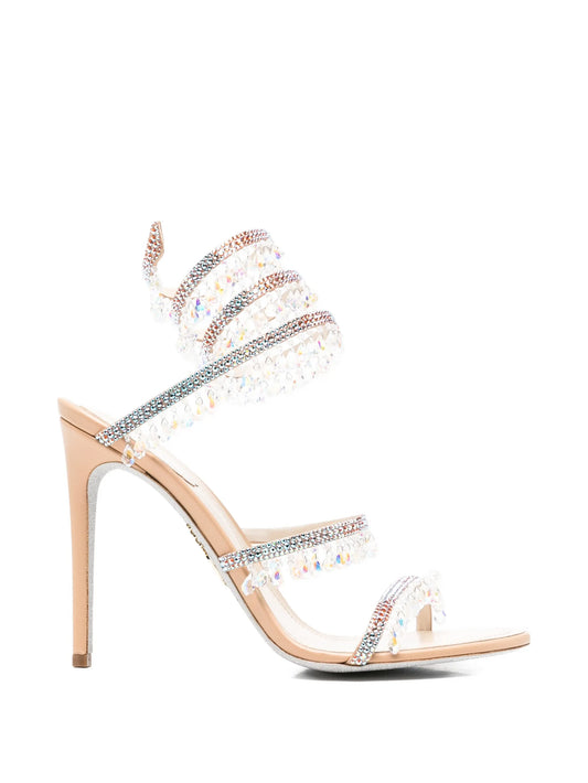 Chandelier crystal-embellished sandals