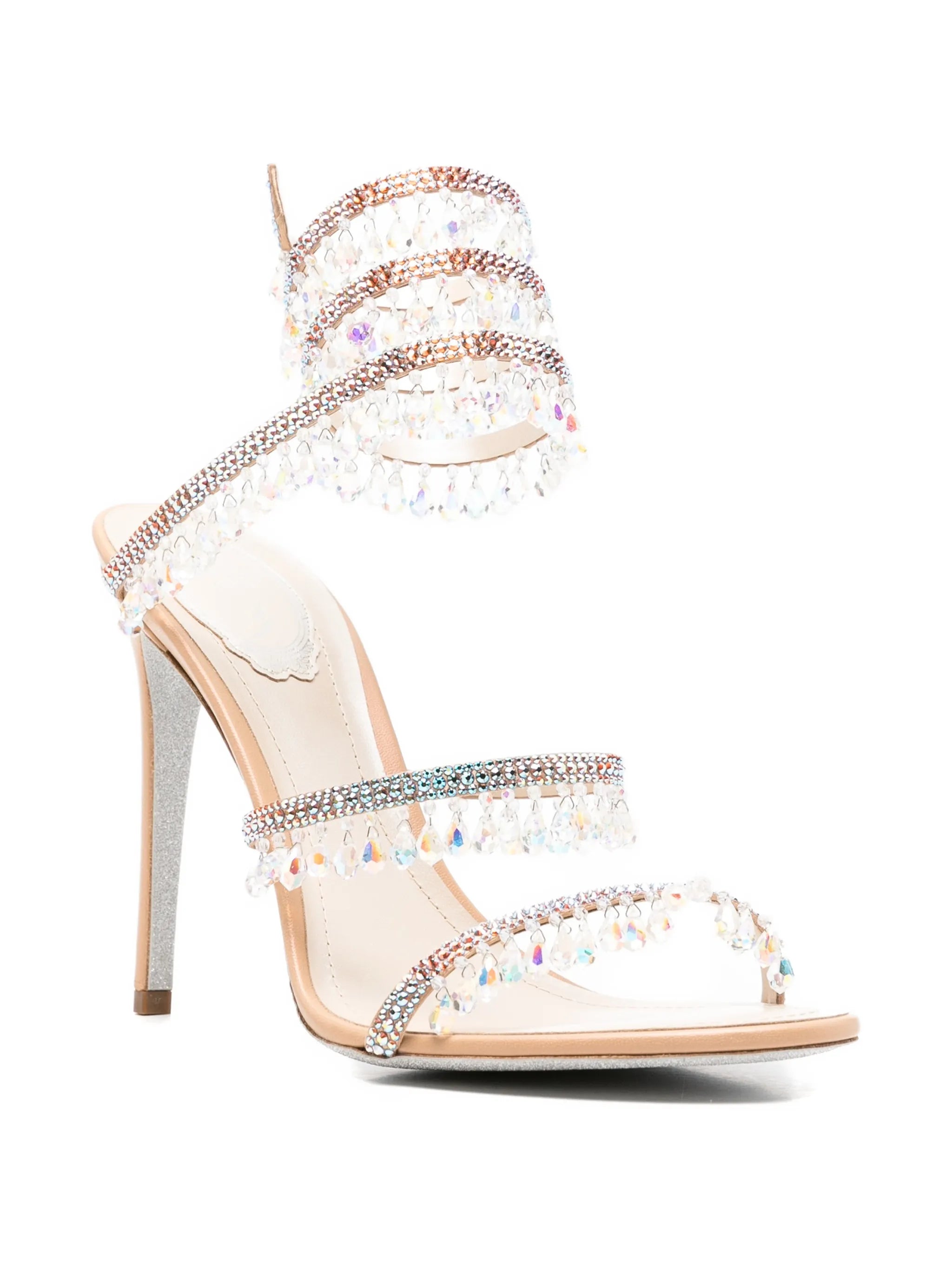 Chandelier crystal-embellished sandals