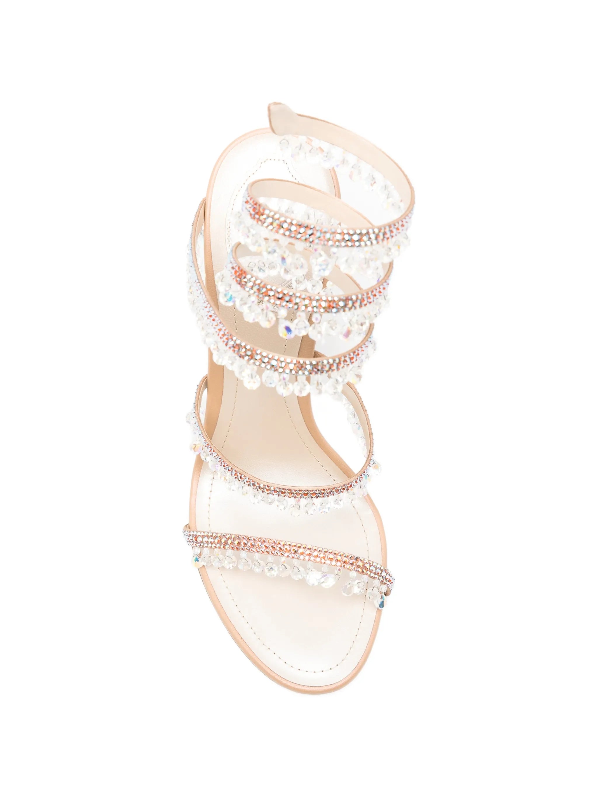 Chandelier crystal-embellished sandals