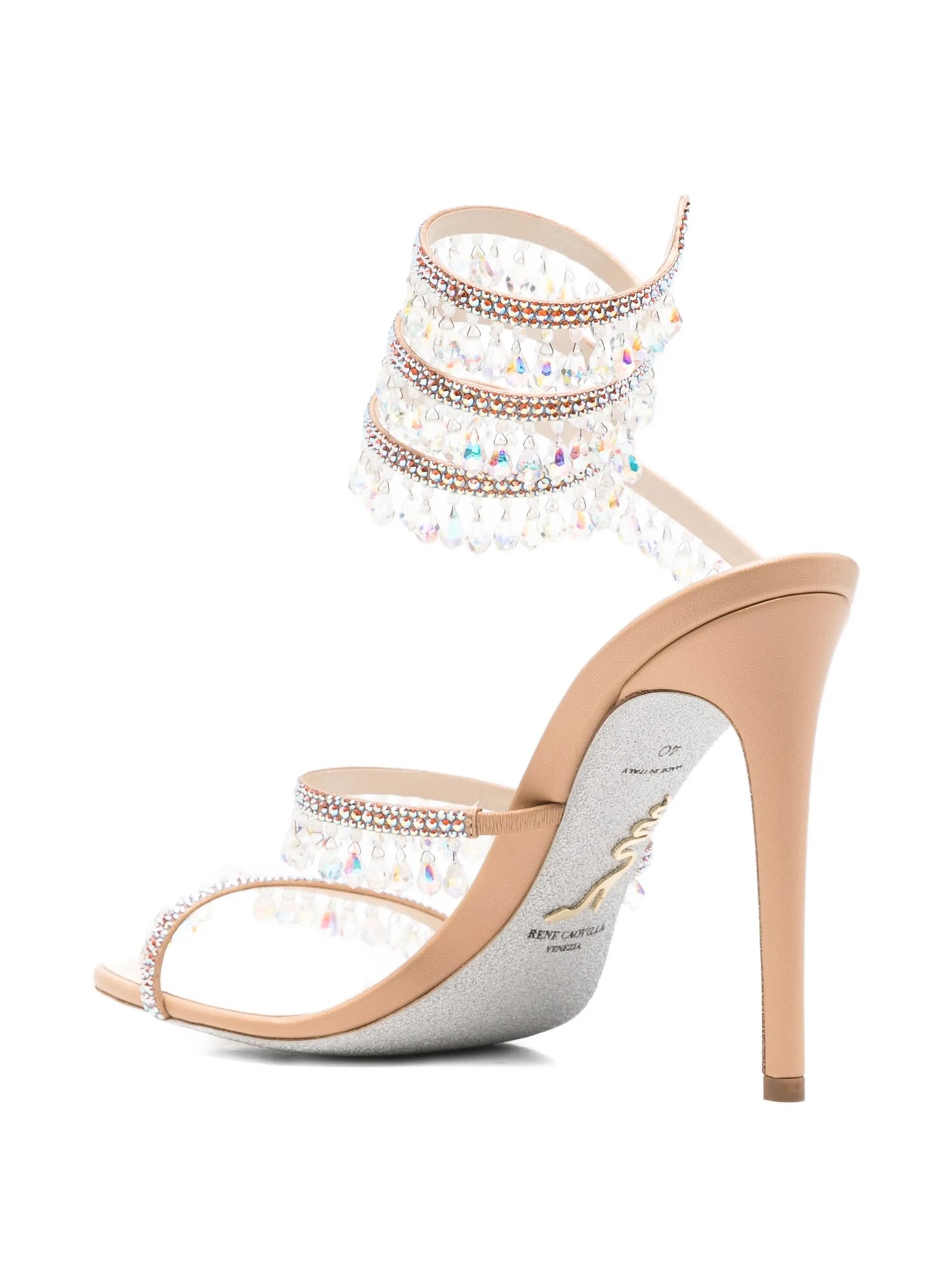 Chandelier crystal-embellished sandals