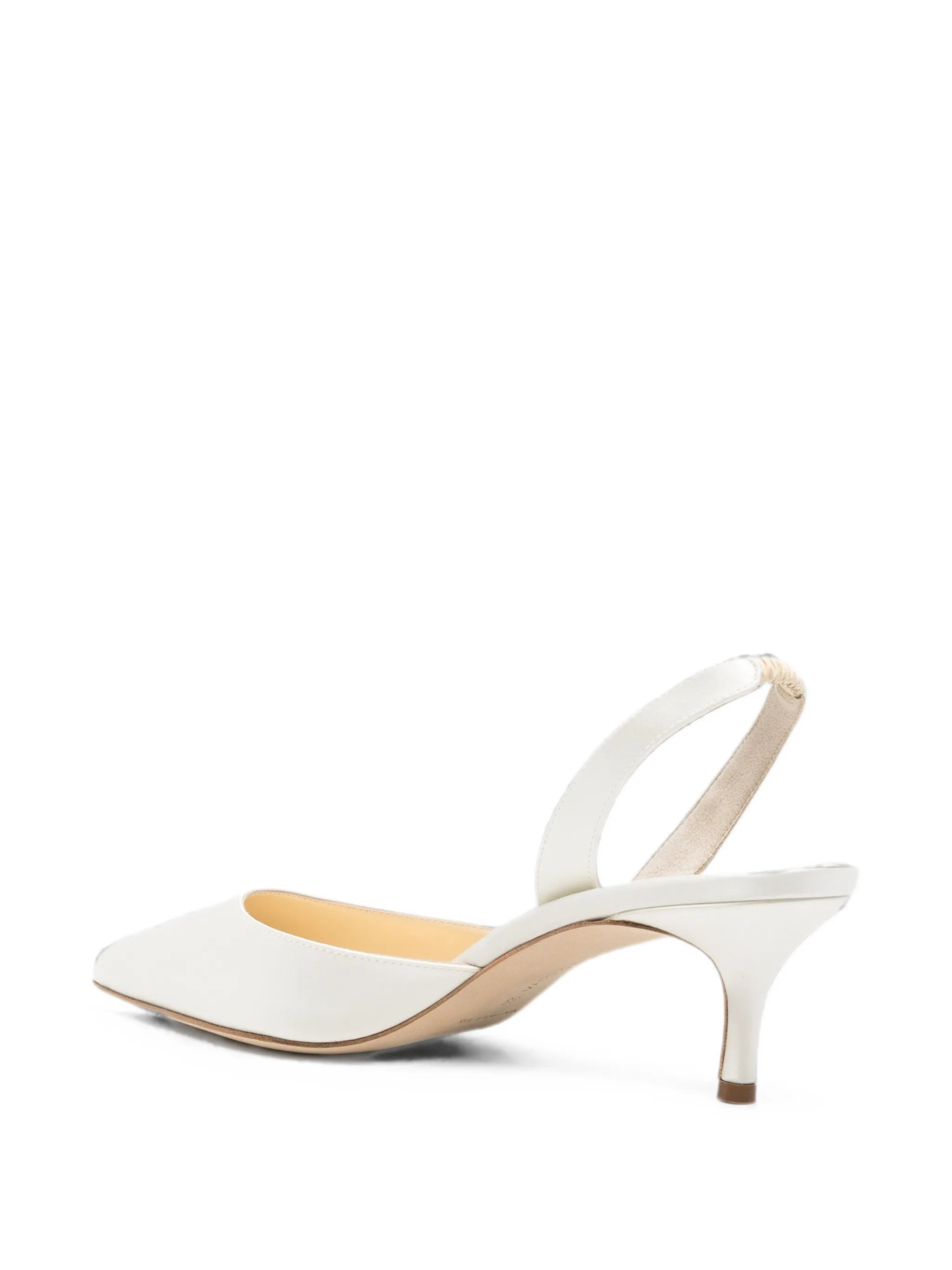 Carolyne Bride satin slingback pumps