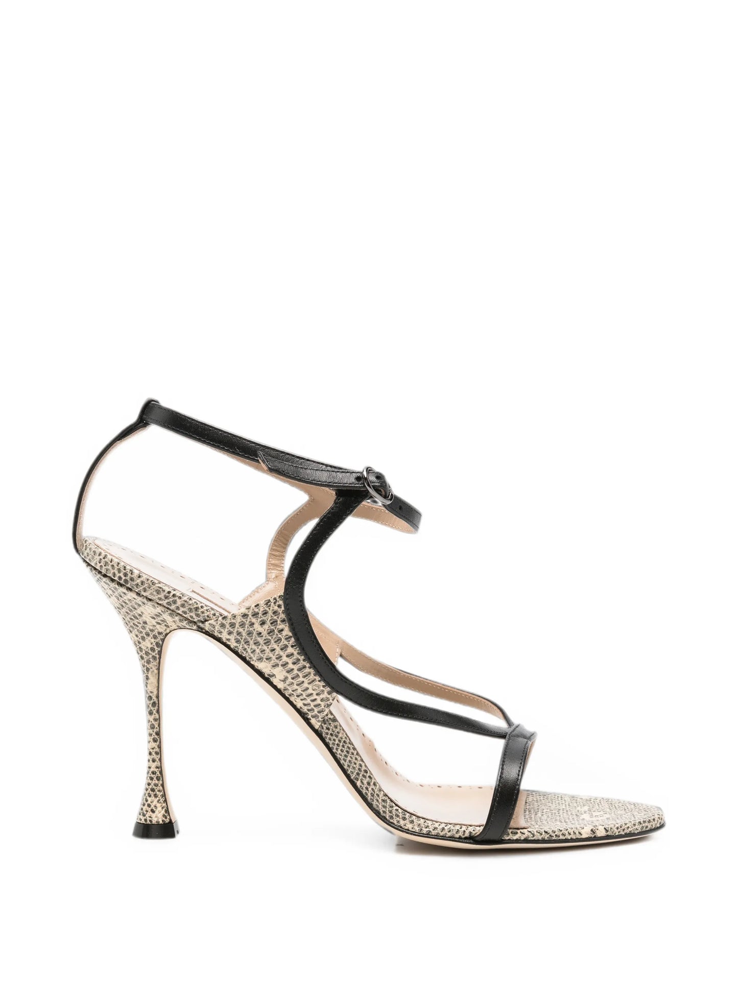 Tibula snakeskin-effect sandals