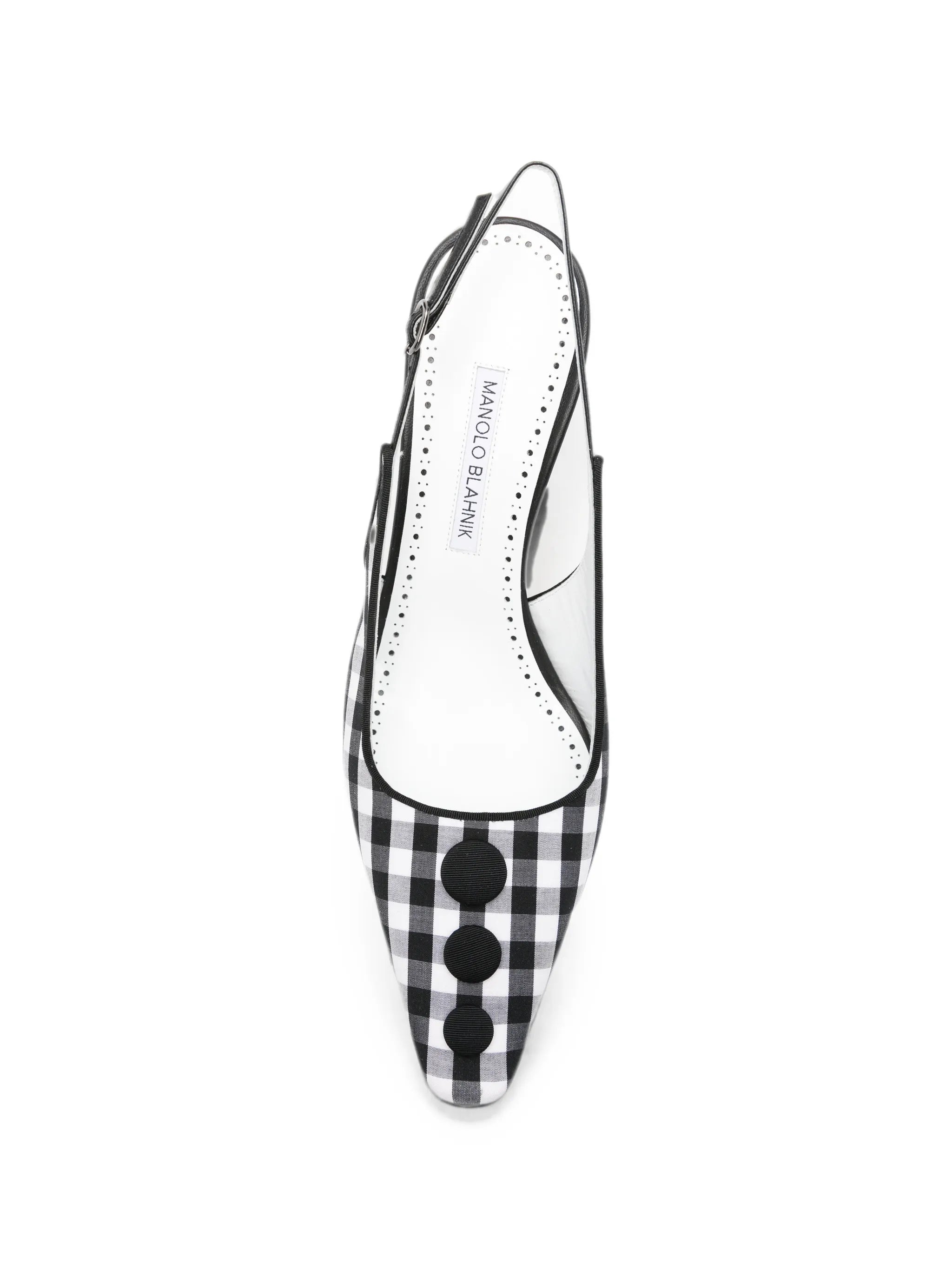 Alexa check-pattern heeled pumps