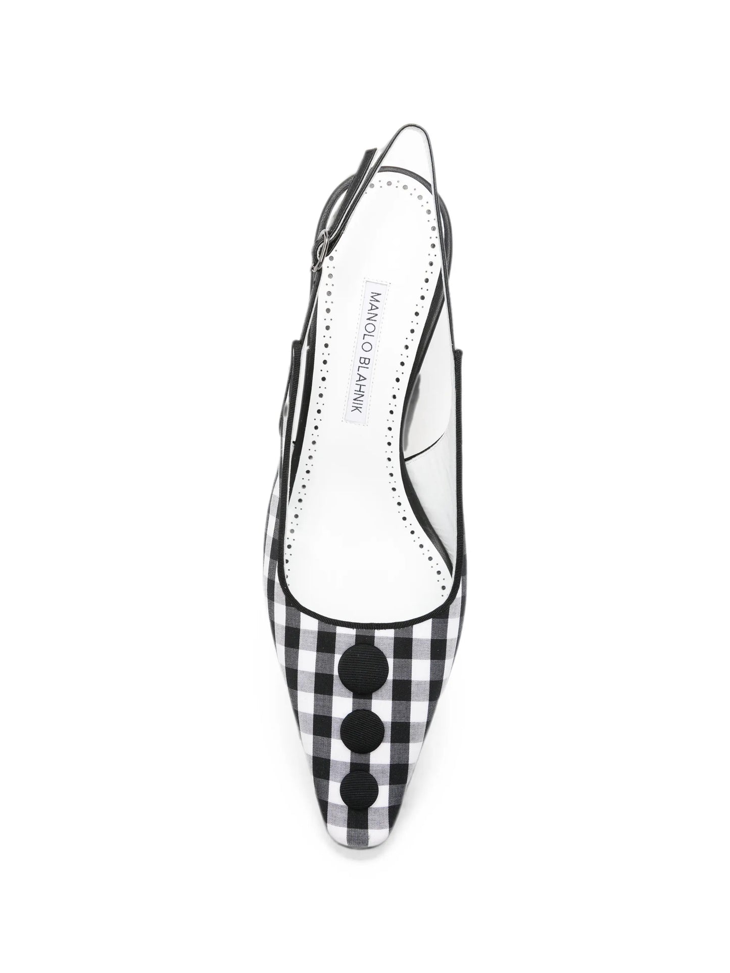 Alexa check-pattern heeled pumps