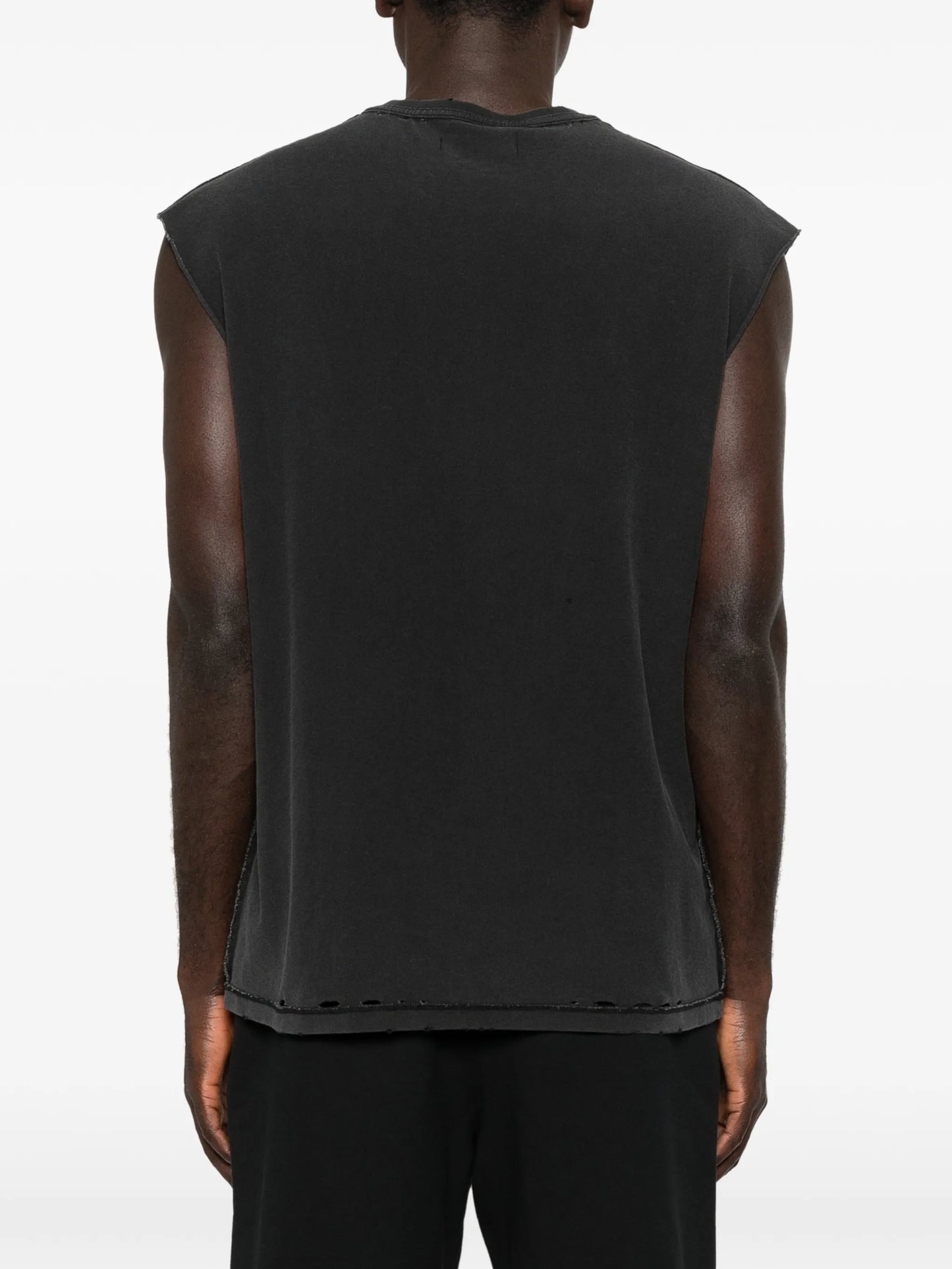 sequin-embellished textured tank top