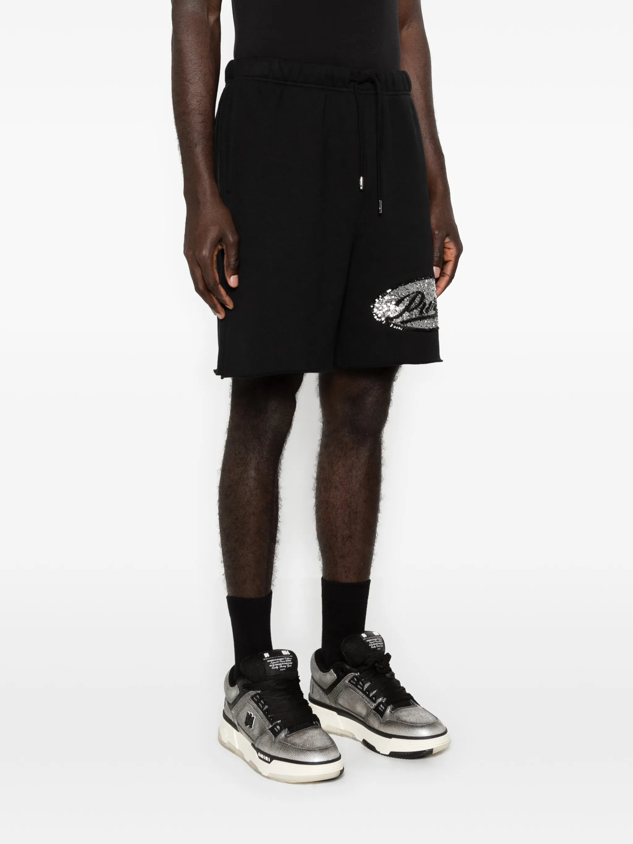 Sequin script shorts