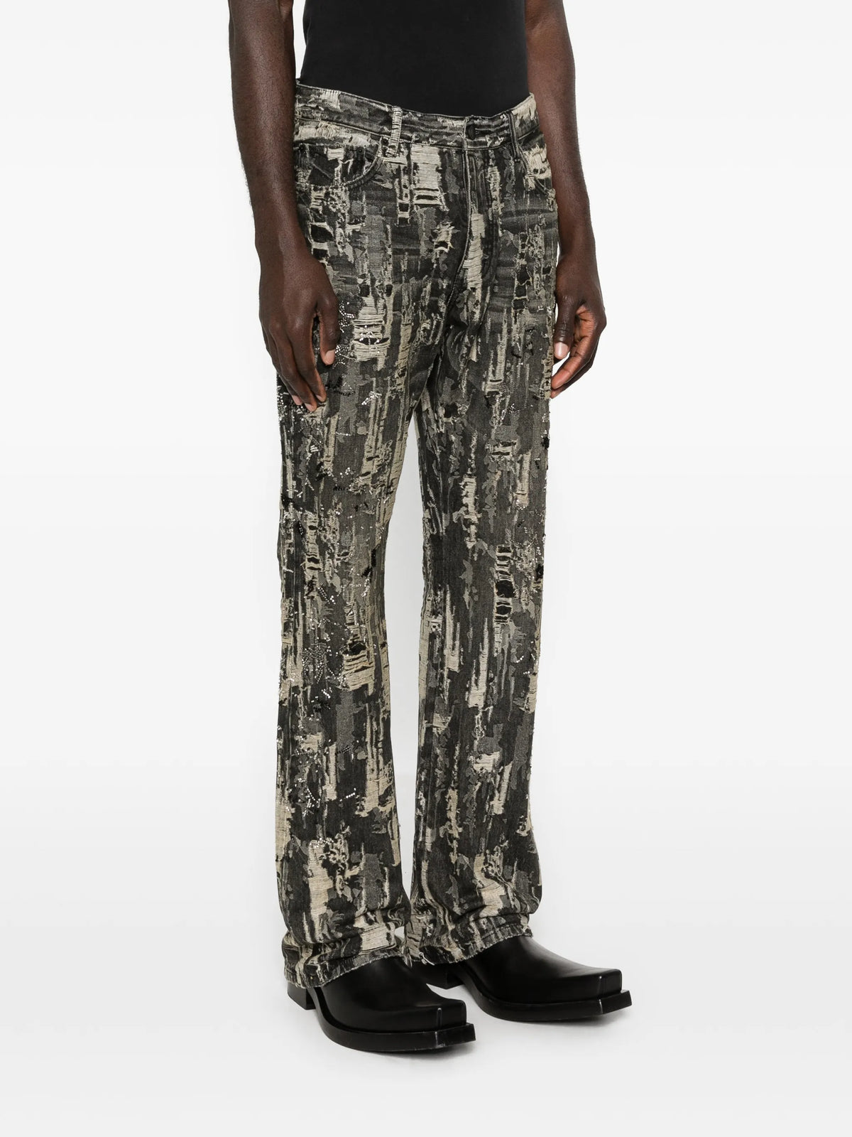 P026 bead splatter destroy pants