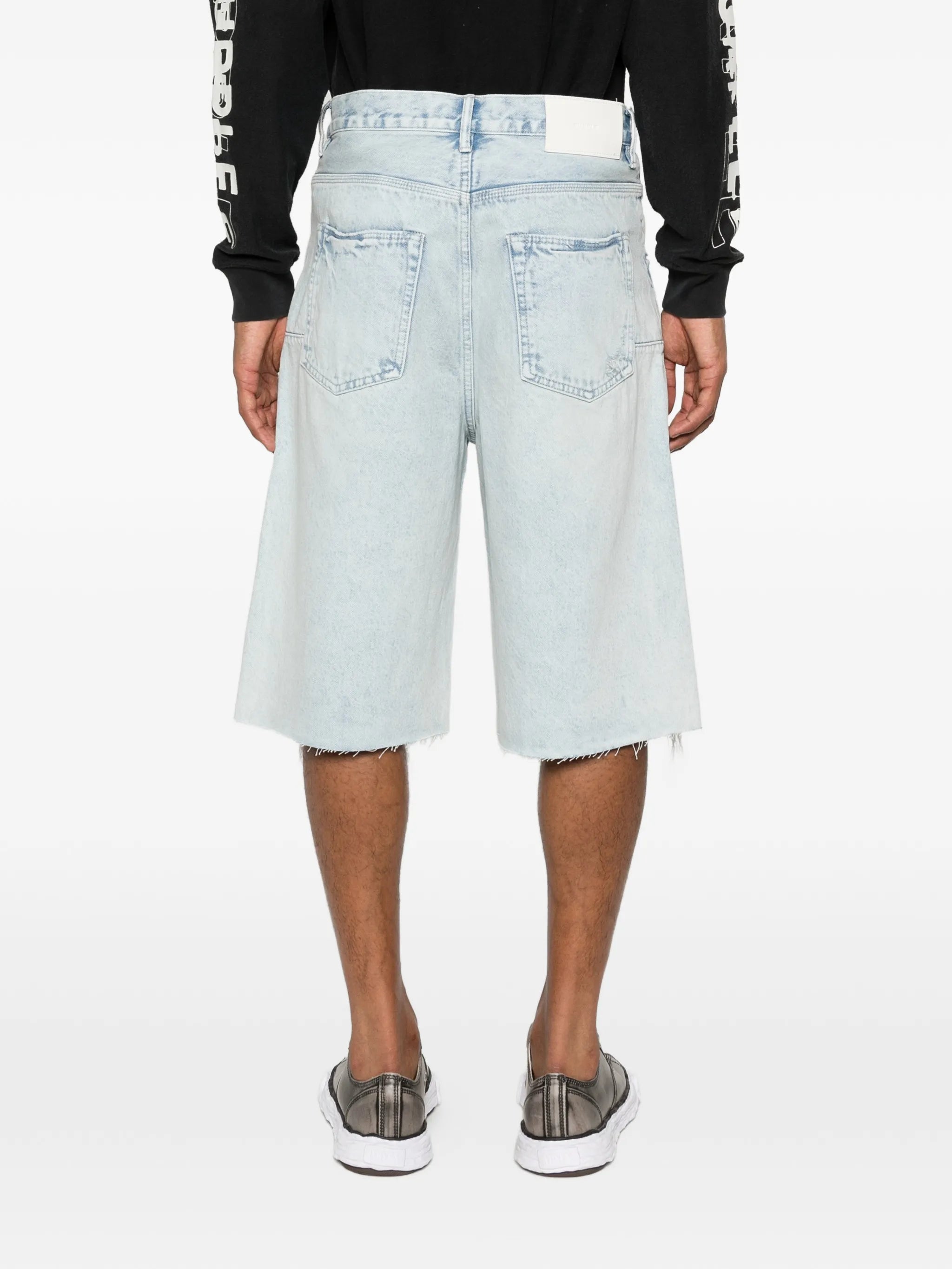 Blowout wide-leg shorts