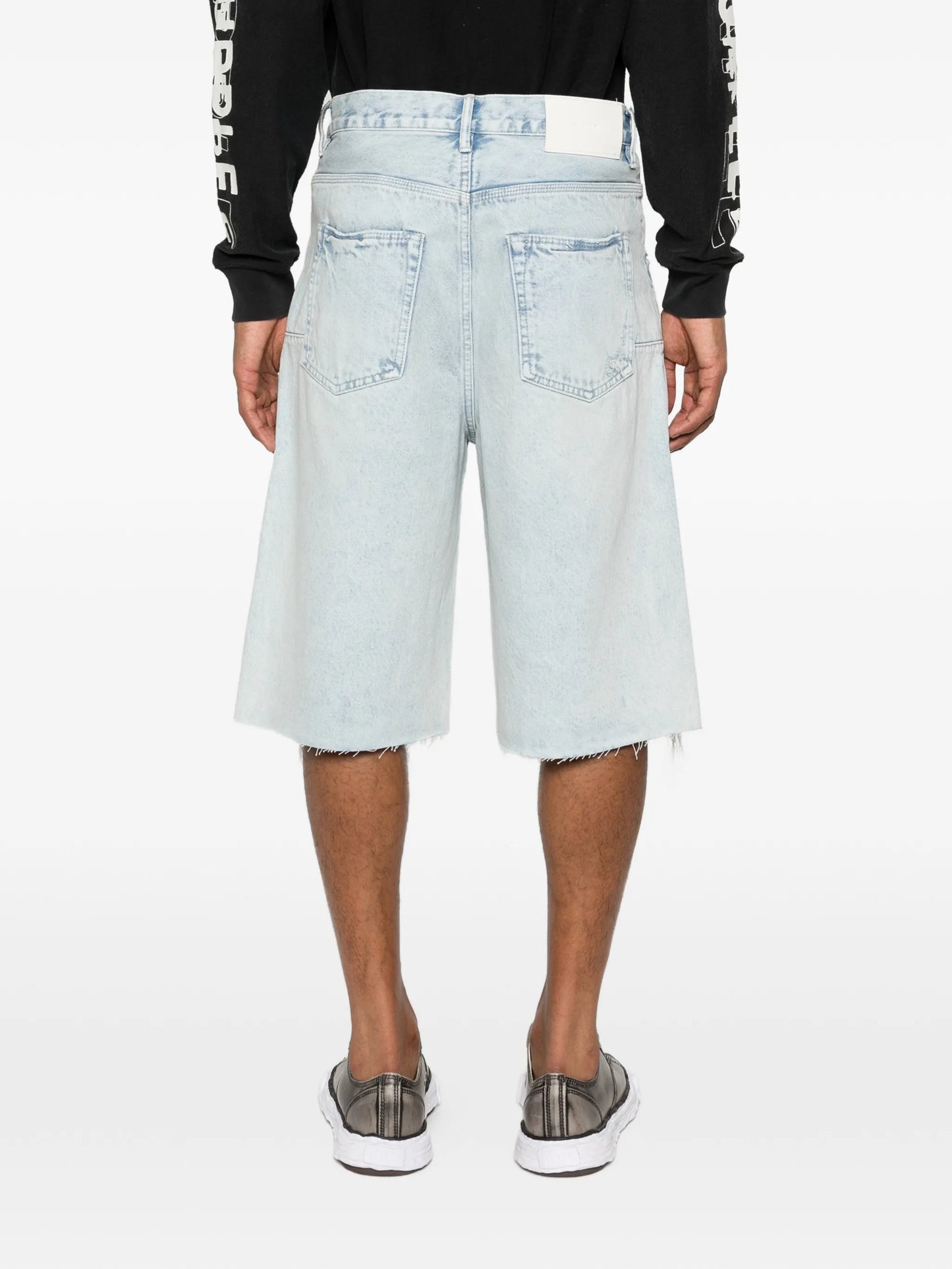 Blowout wide-leg shorts