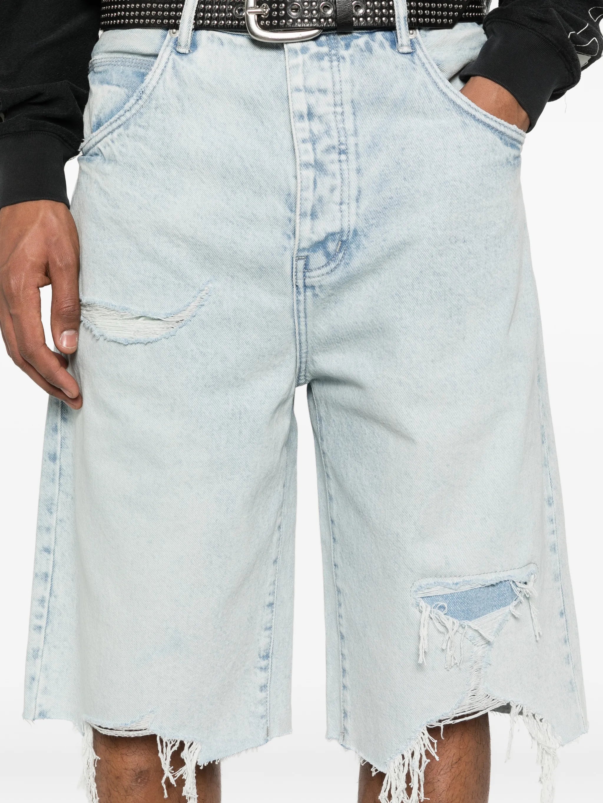 Blowout wide-leg shorts