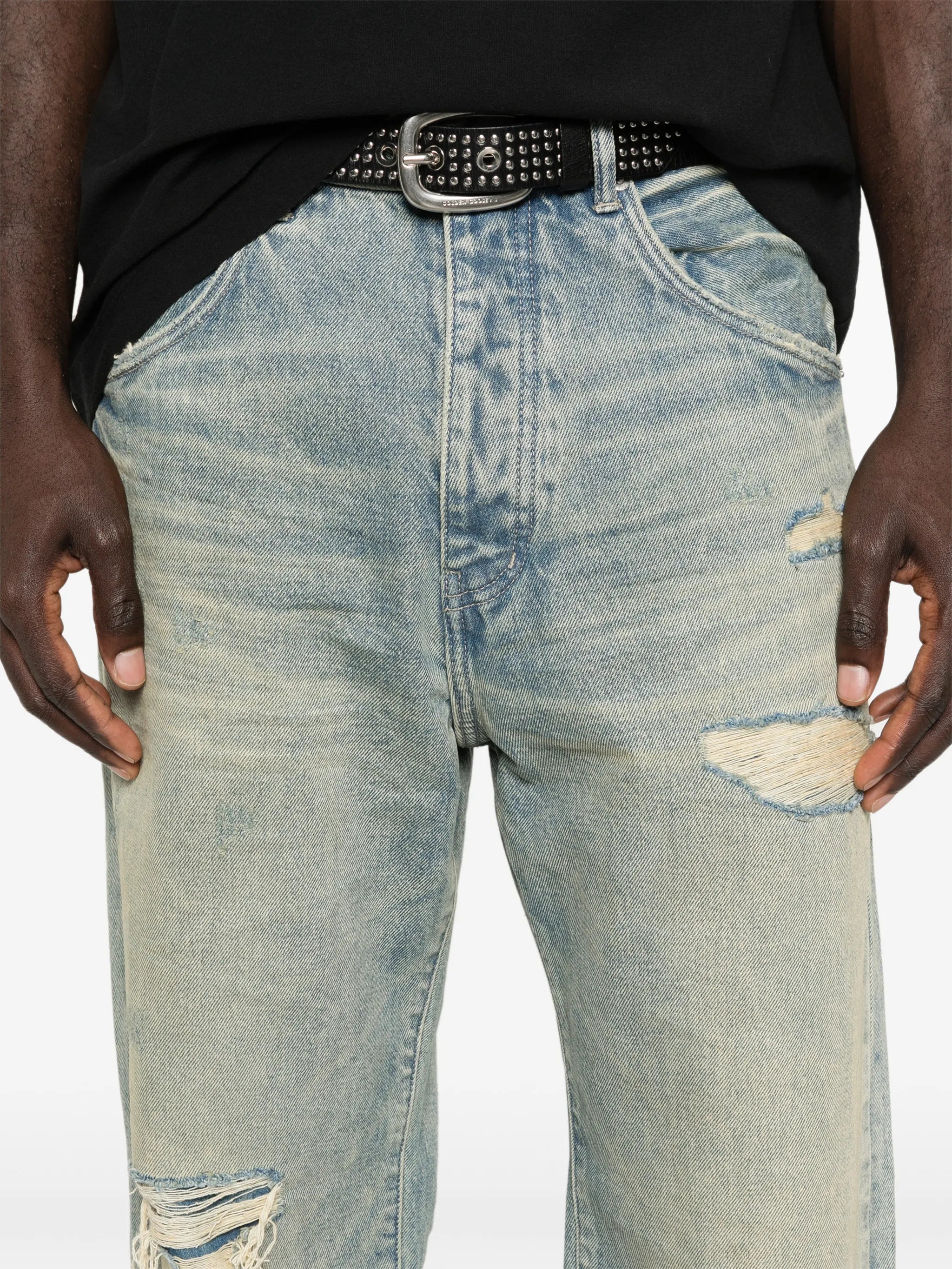 P018 destroyed baggy jeans