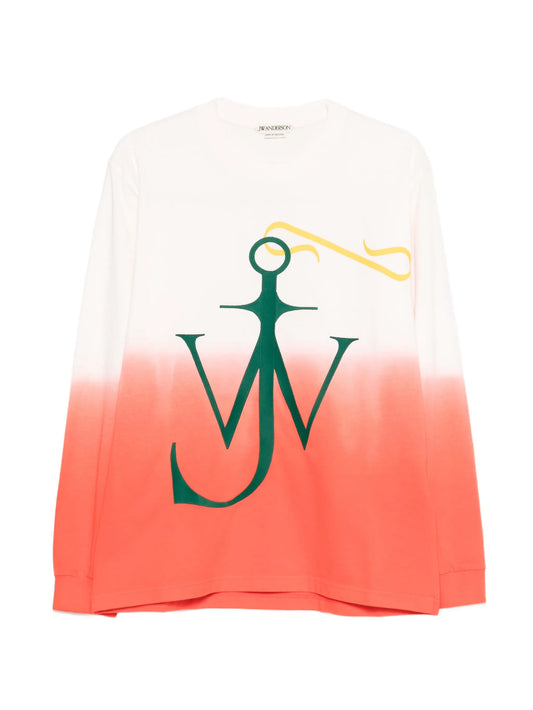 Dip Dye Anchor long-sleeve T-shirt