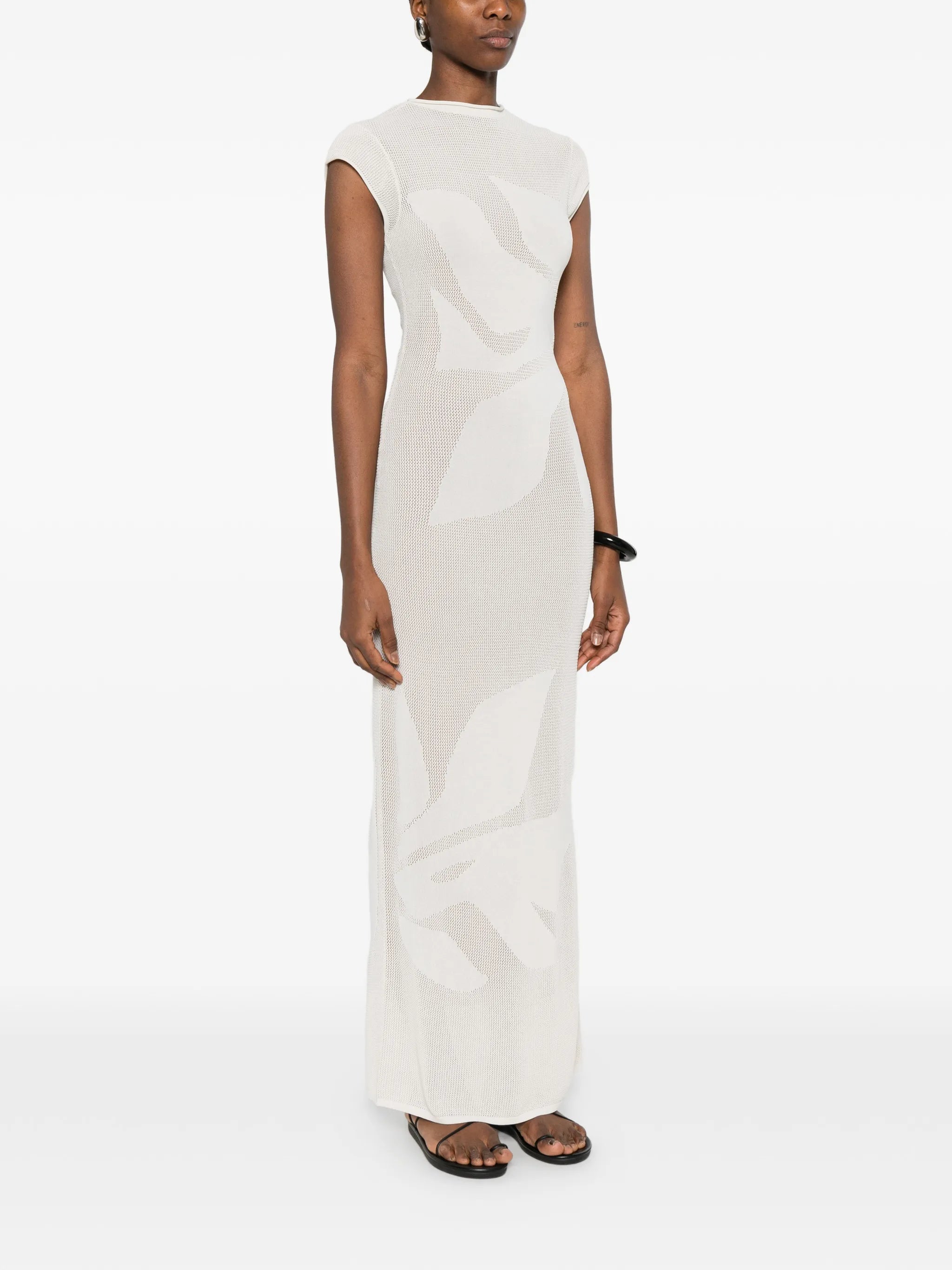 Solange leaf maxi dress