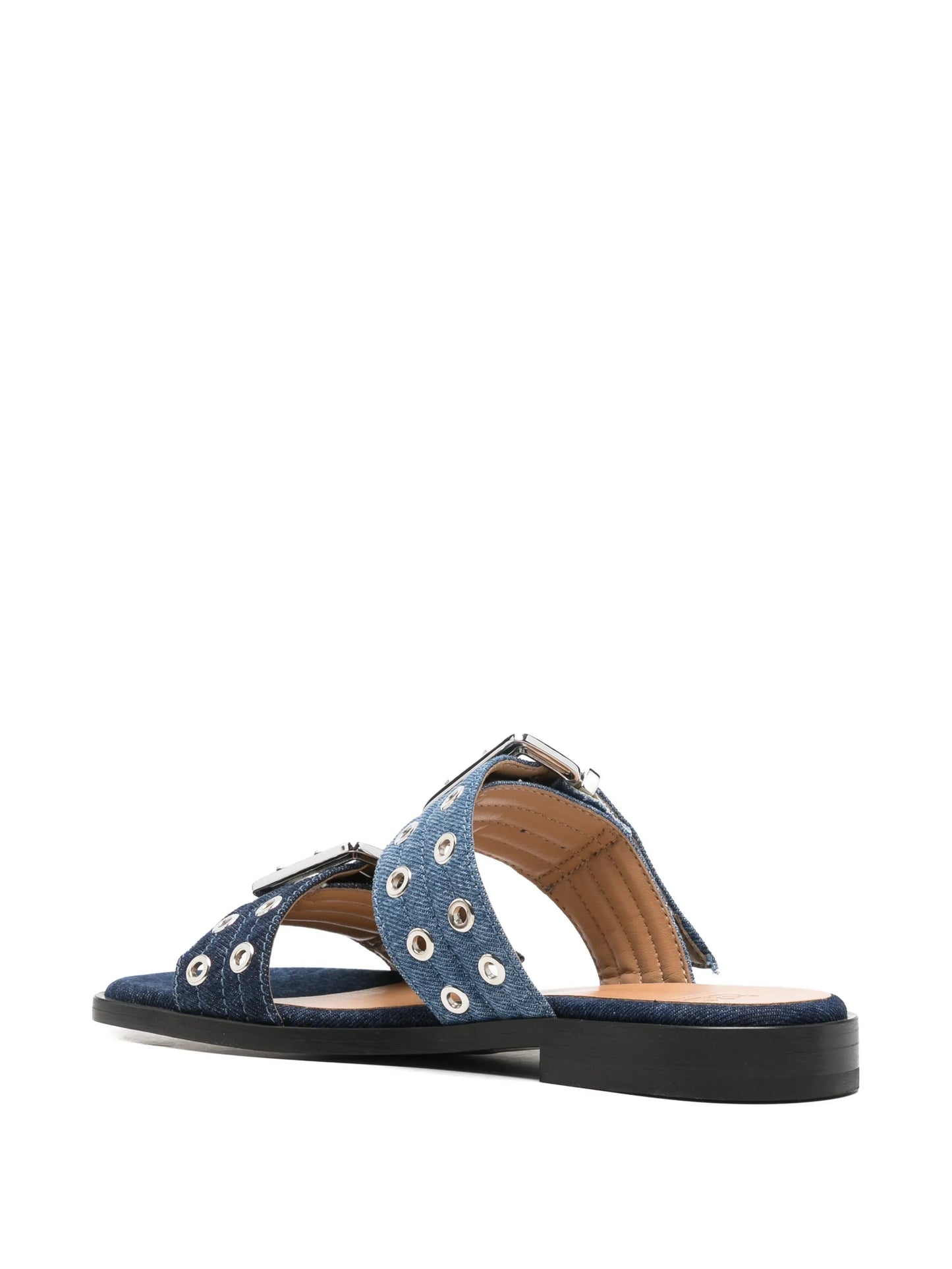 buckle-detail double-strap sandals