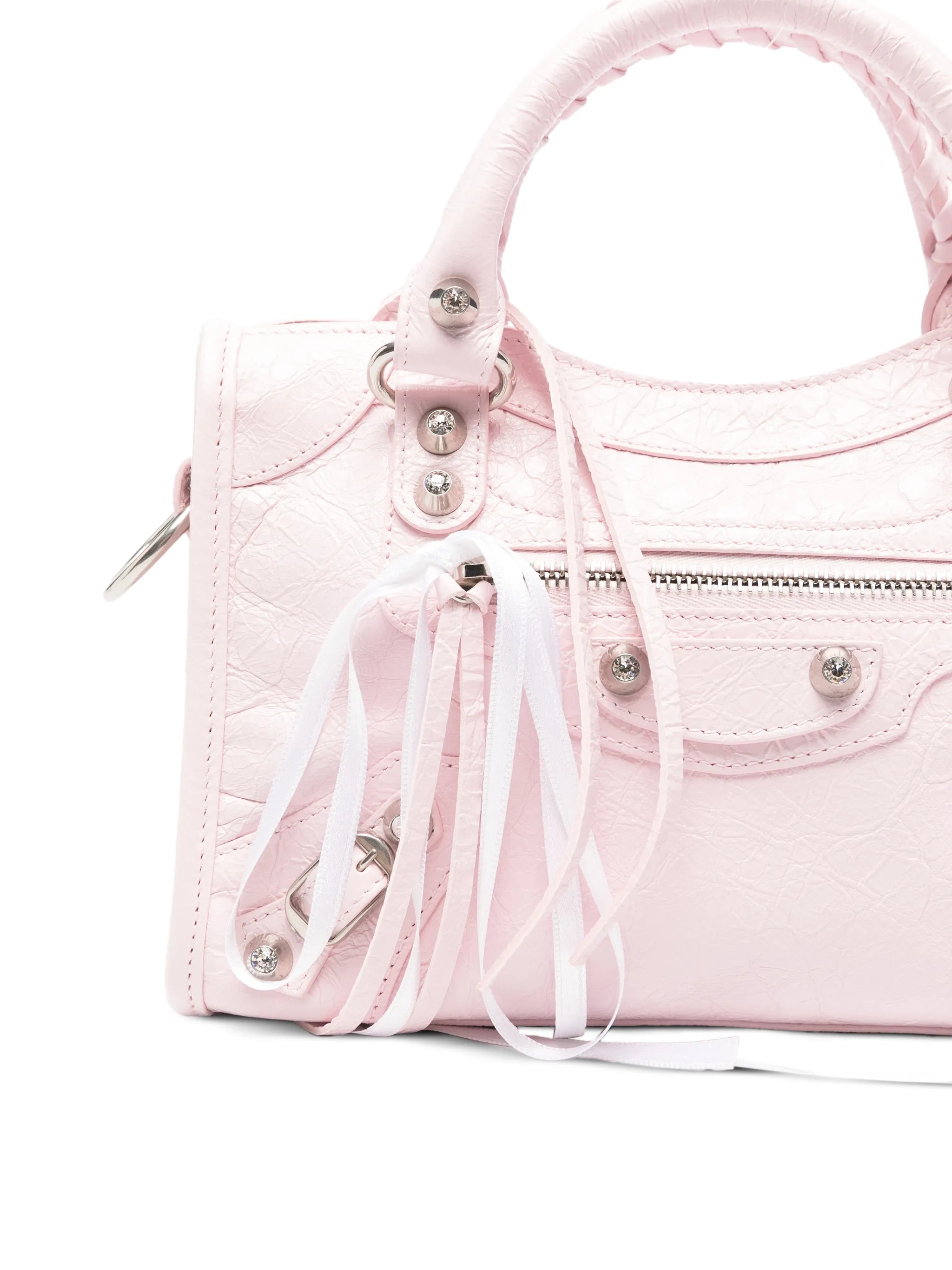 Le City studded ribbons tote bag
