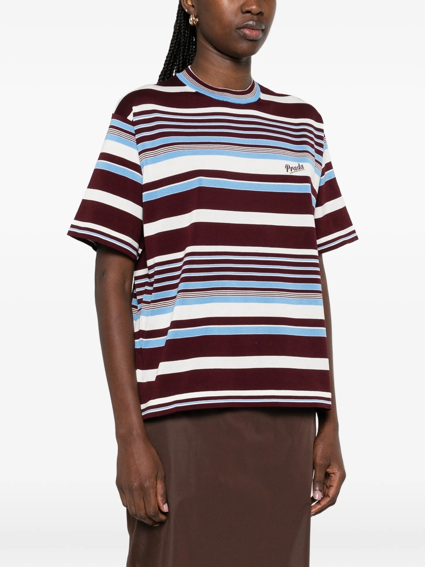 striped crew-neck T-shirt
