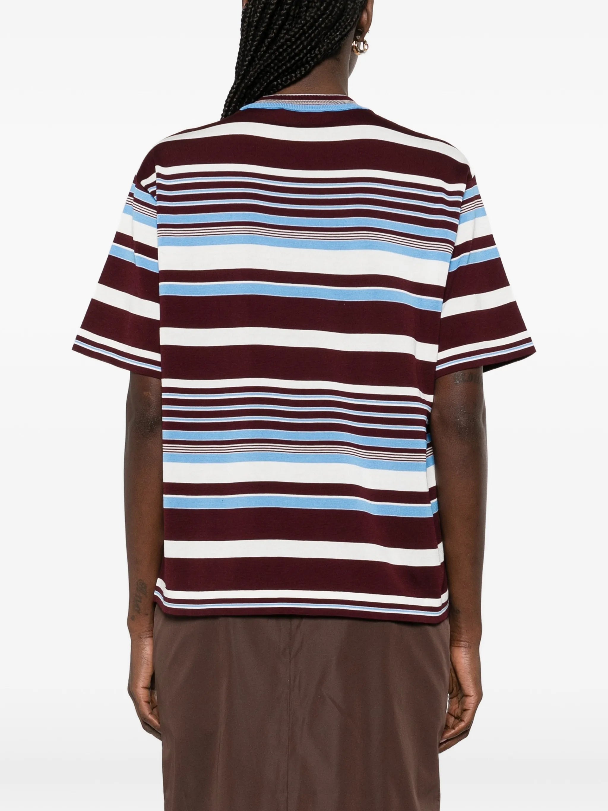 striped crew-neck T-shirt