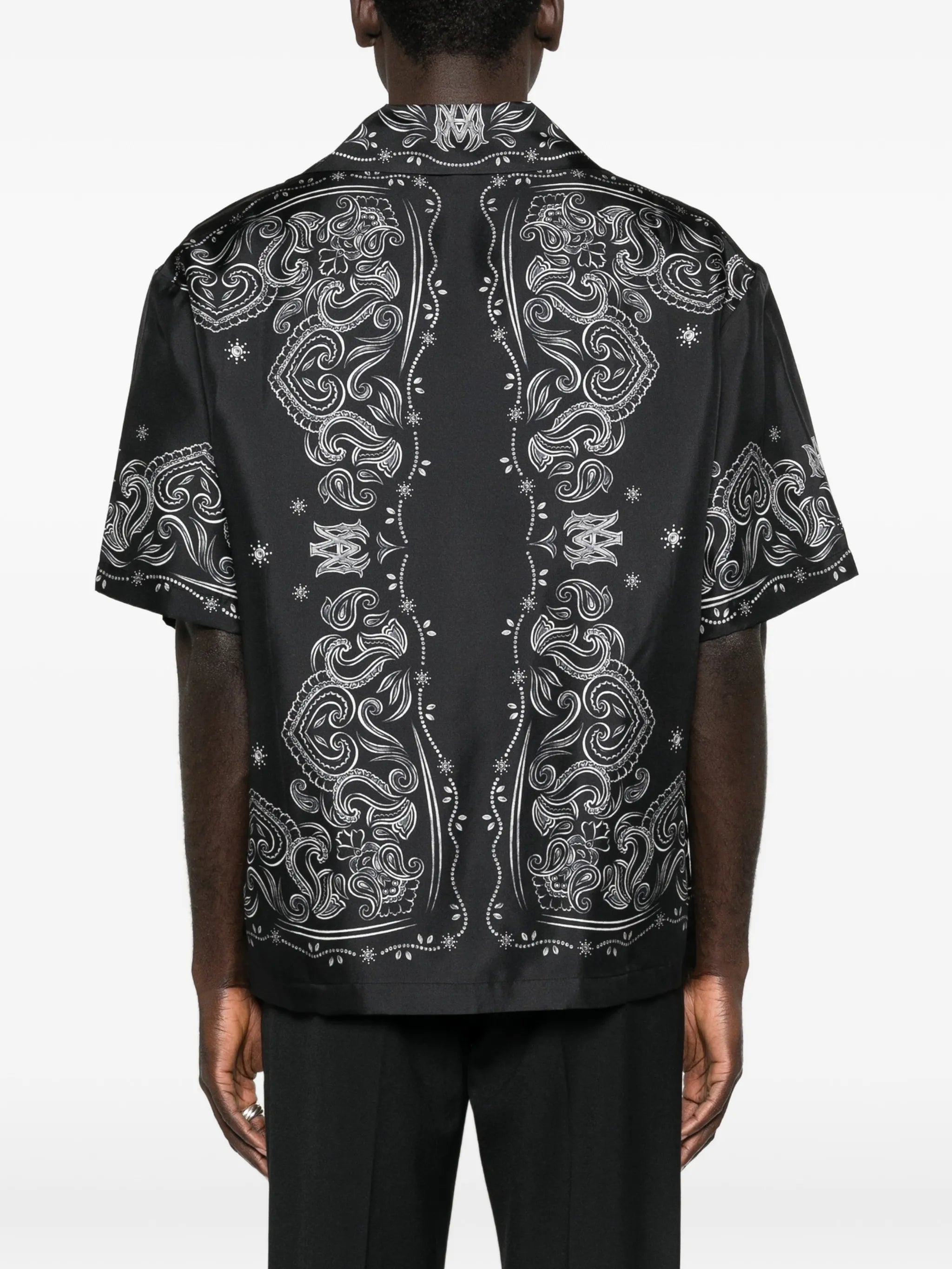 bandana-print short-sleeve shirt