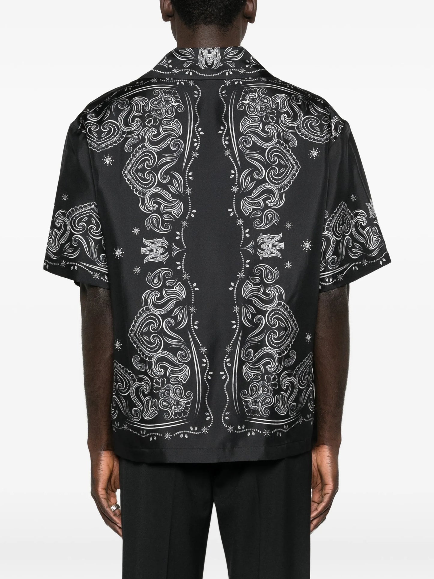 bandana-print short-sleeve shirt