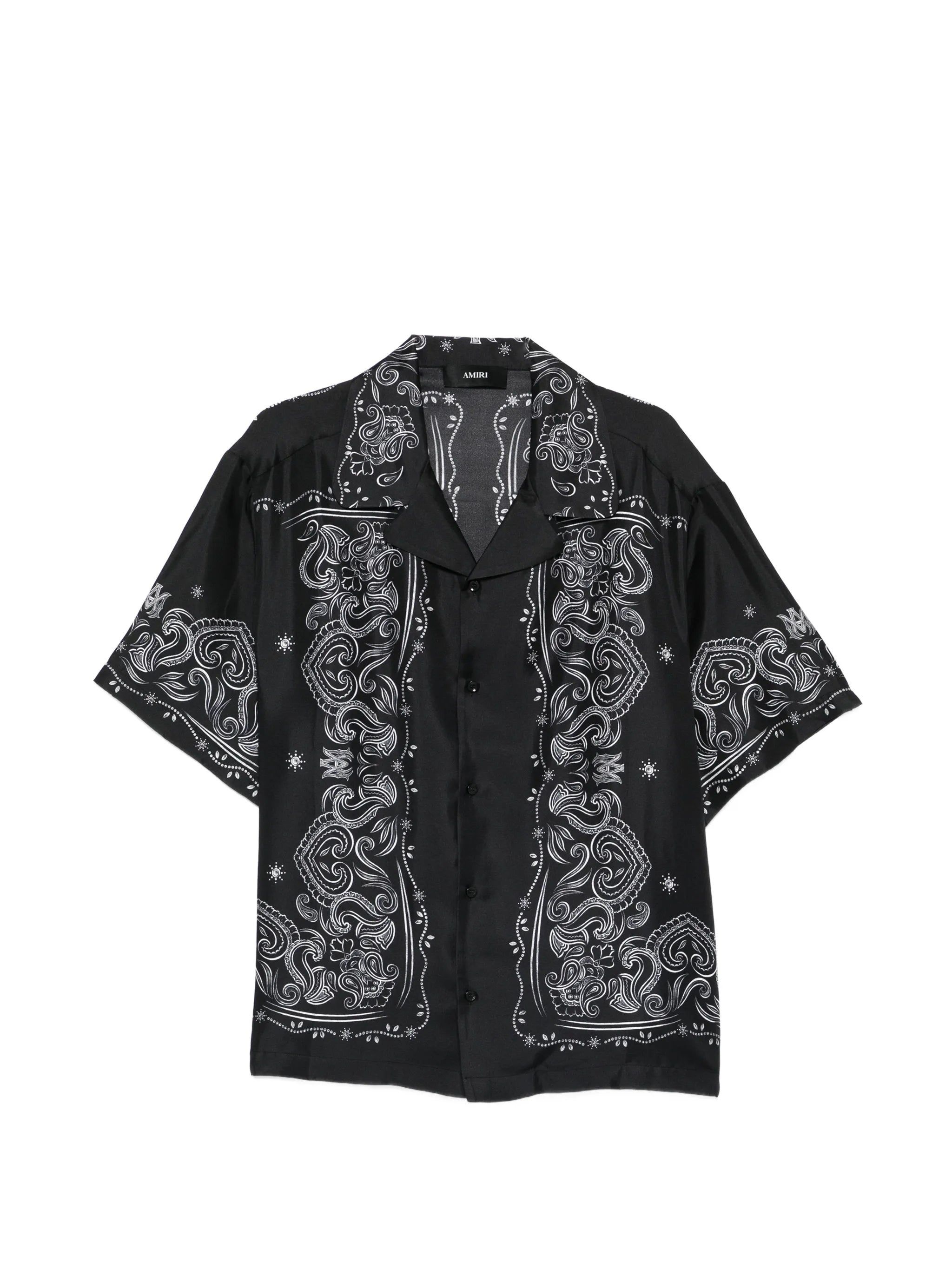bandana-print short-sleeve shirt