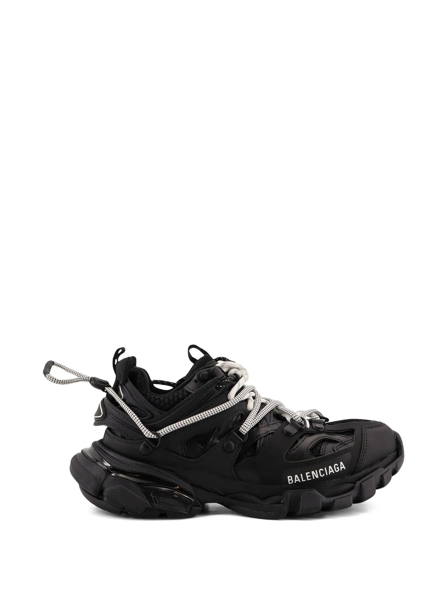 Track panelled mesh sneakers