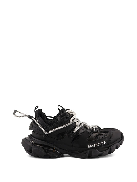 Track panelled mesh sneakers