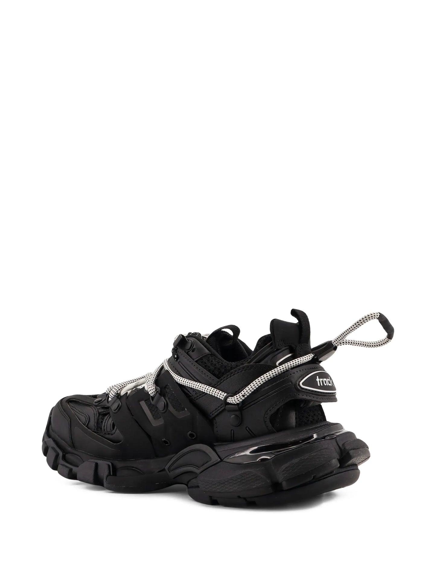 Track panelled mesh sneakers
