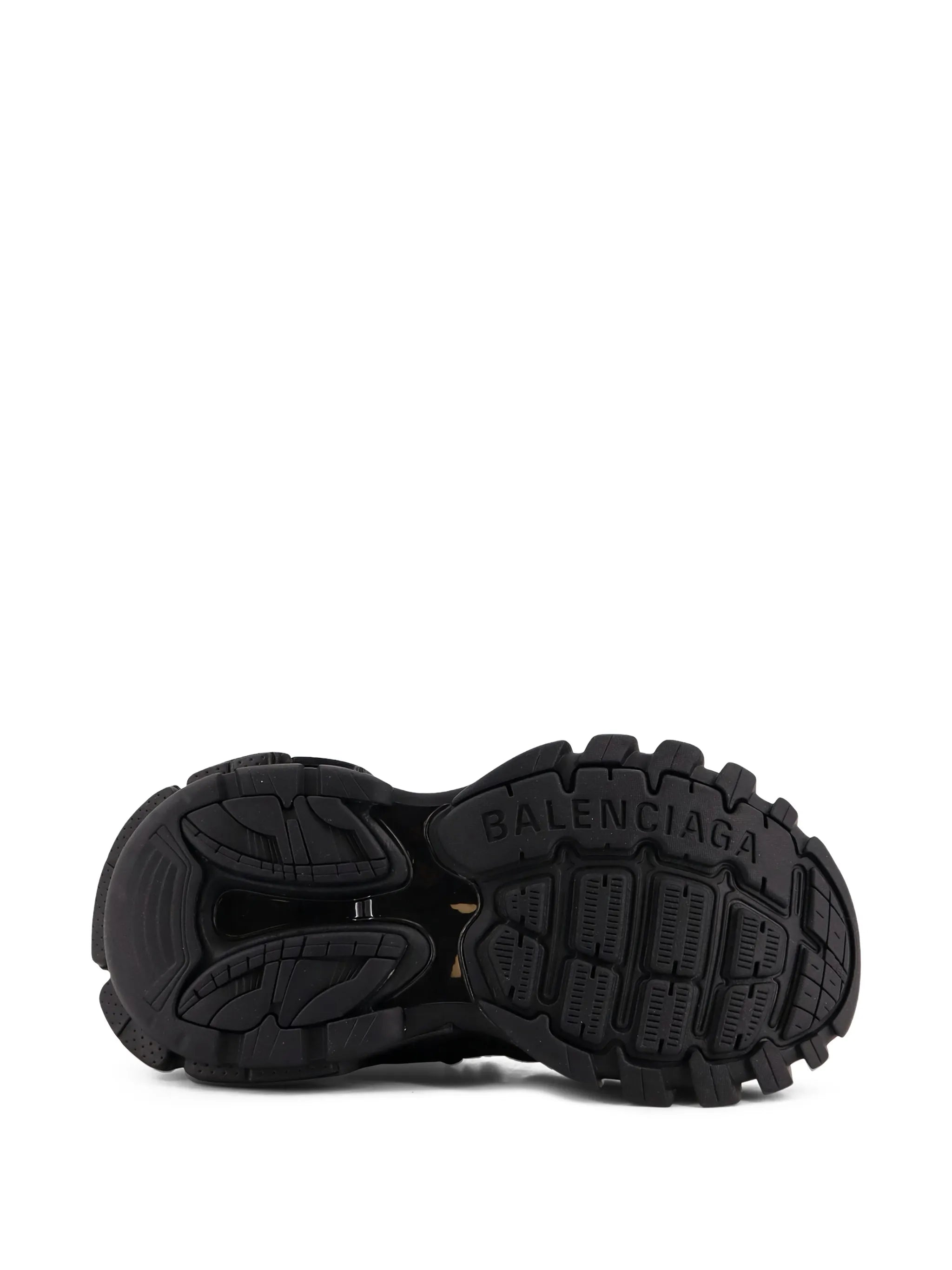Track panelled mesh sneakers