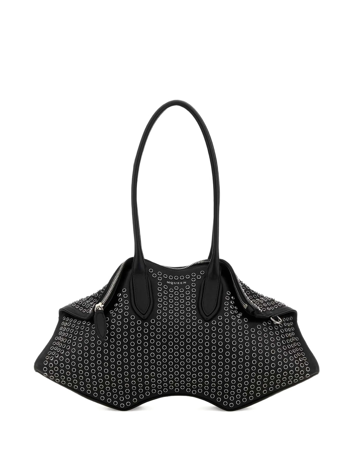Manta studded leather shoulder bag