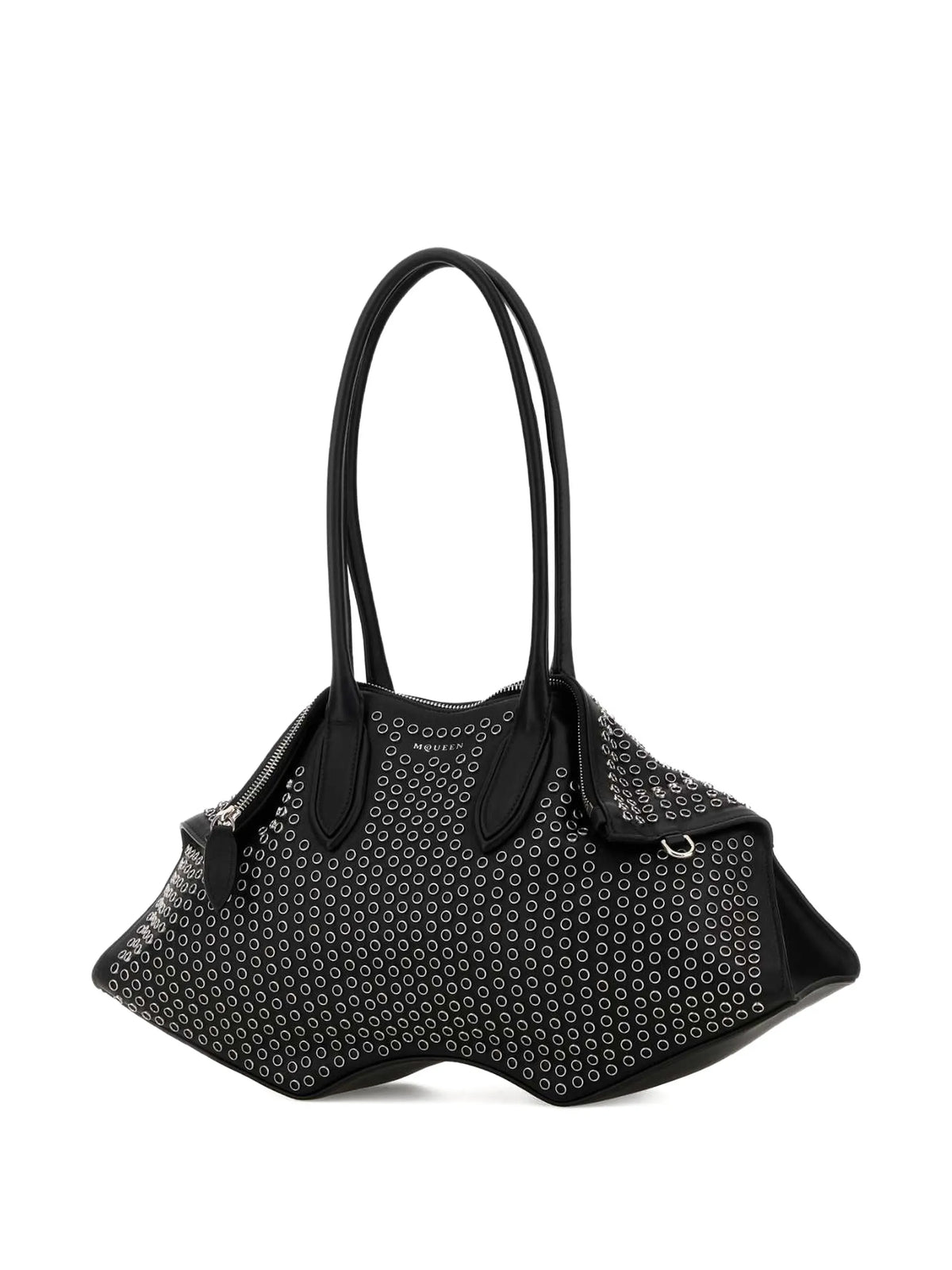 Manta studded leather shoulder bag