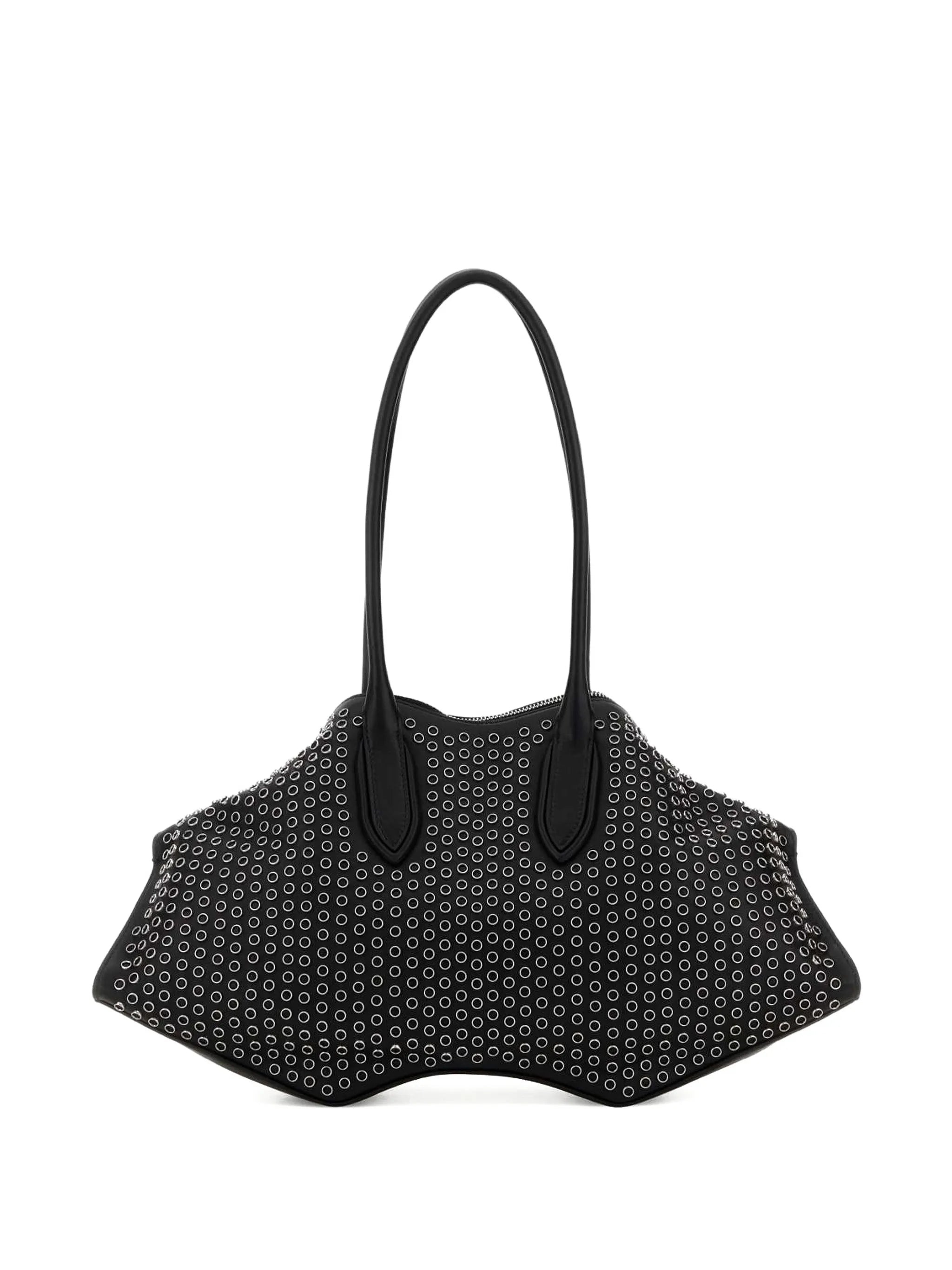 Manta studded leather shoulder bag