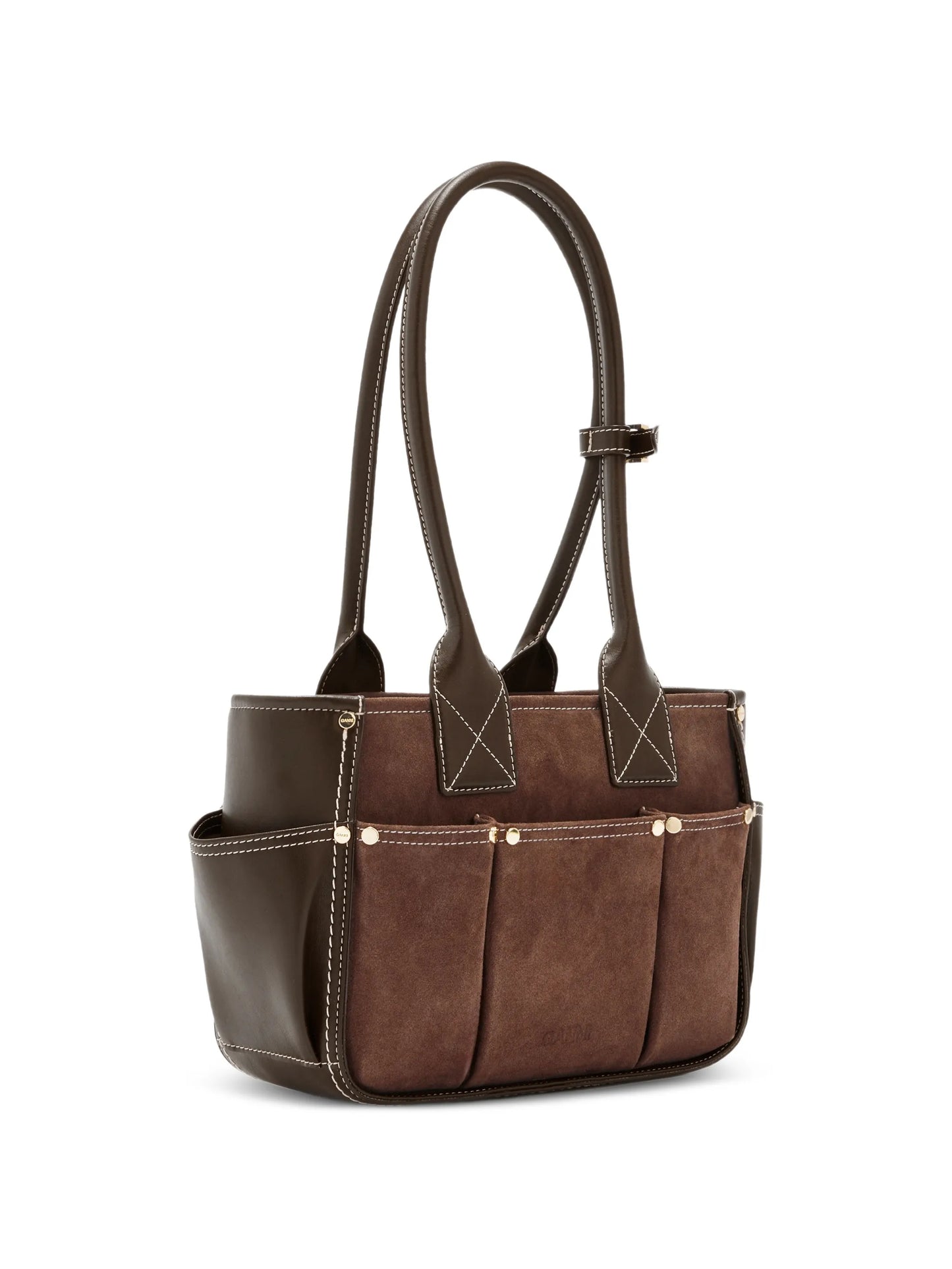 stud embellished shoulder bag