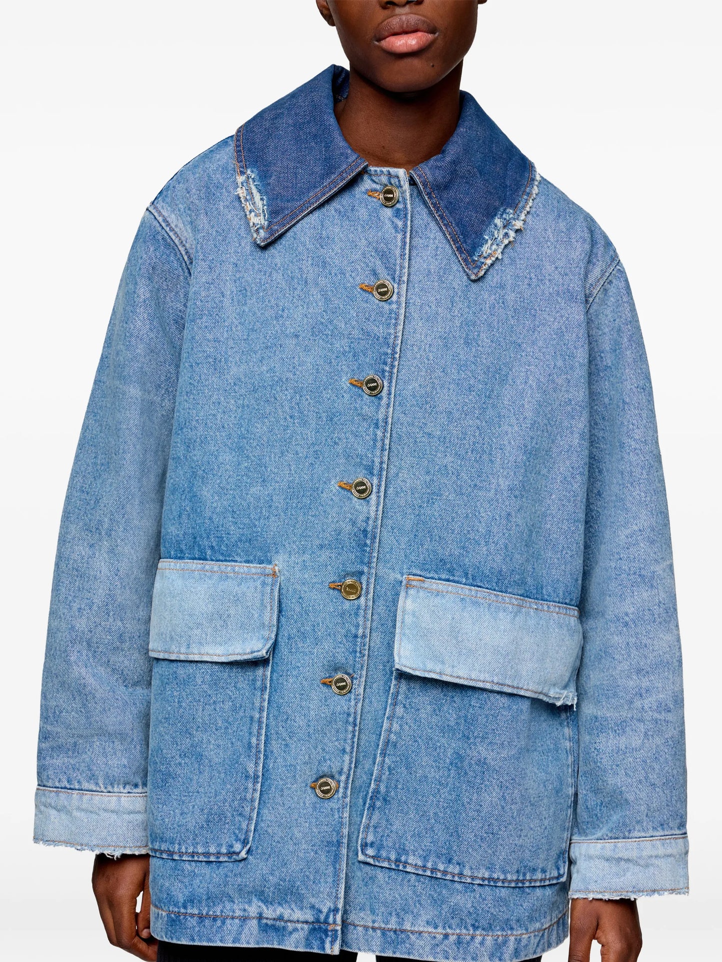 raw-cut denim jacket