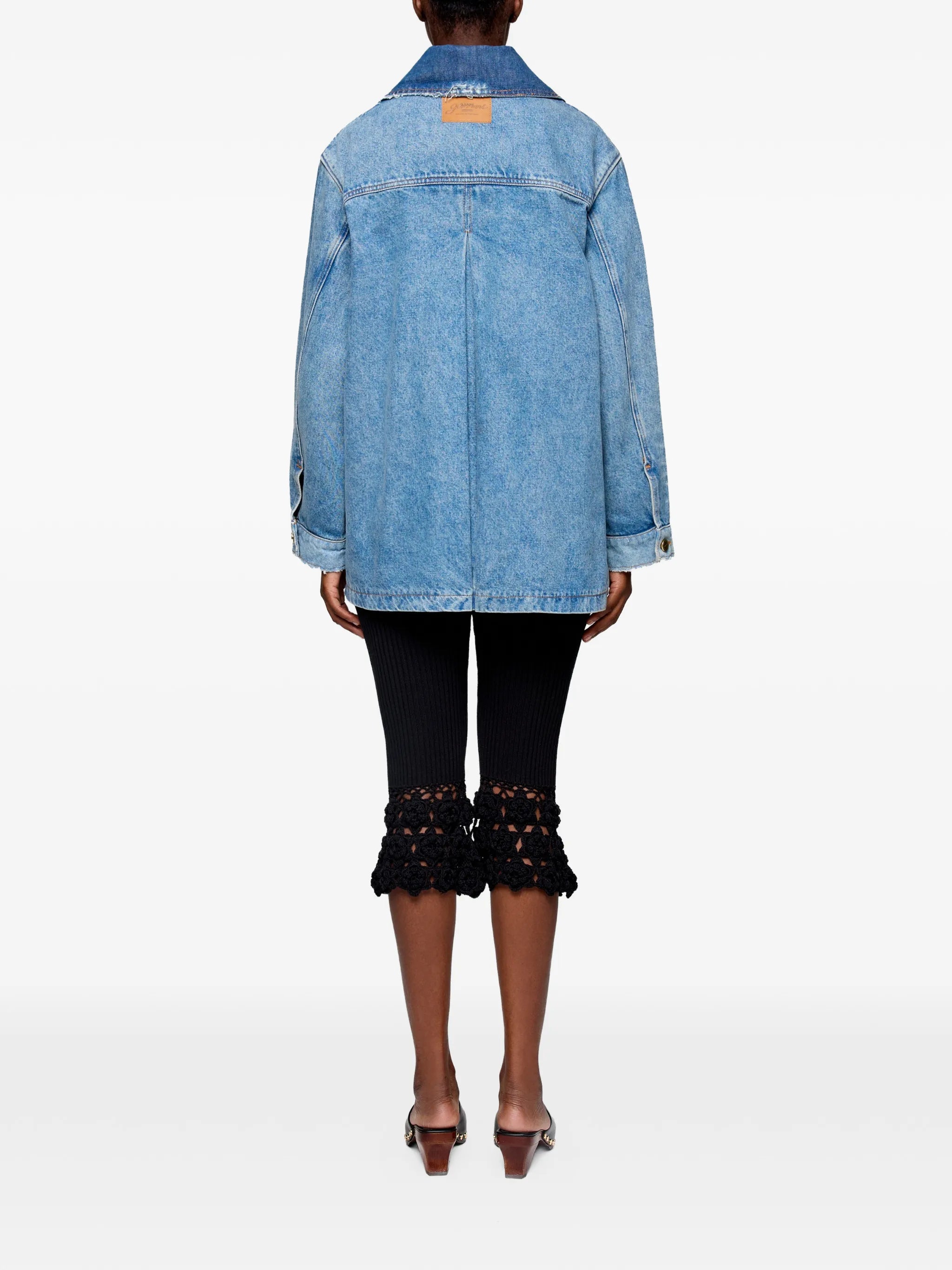 raw-cut denim jacket