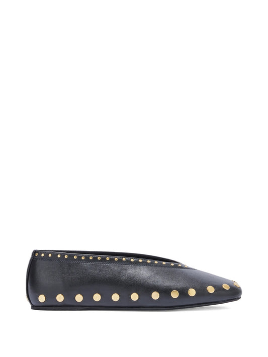 studded ballet flats