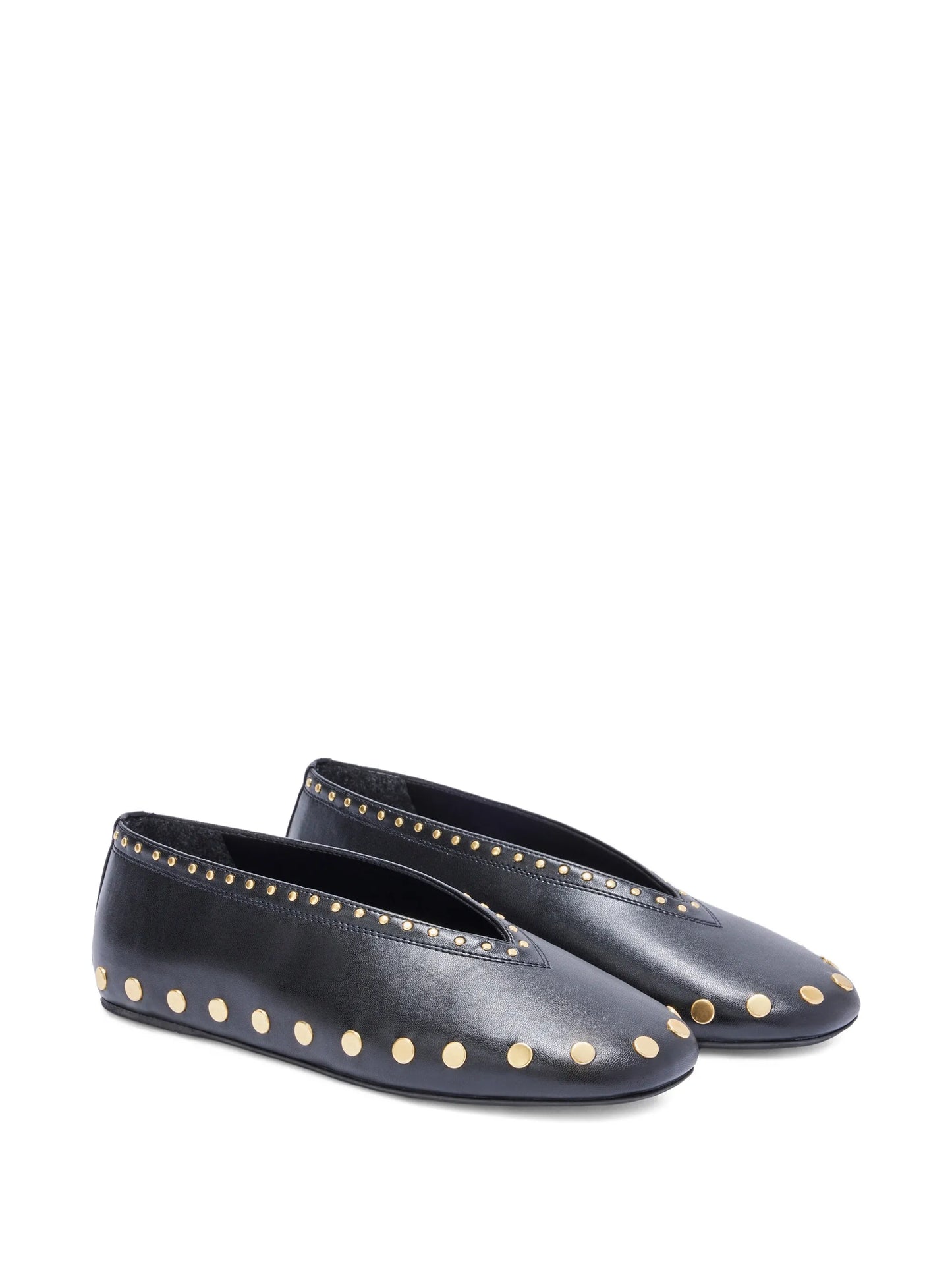 studded ballet flats