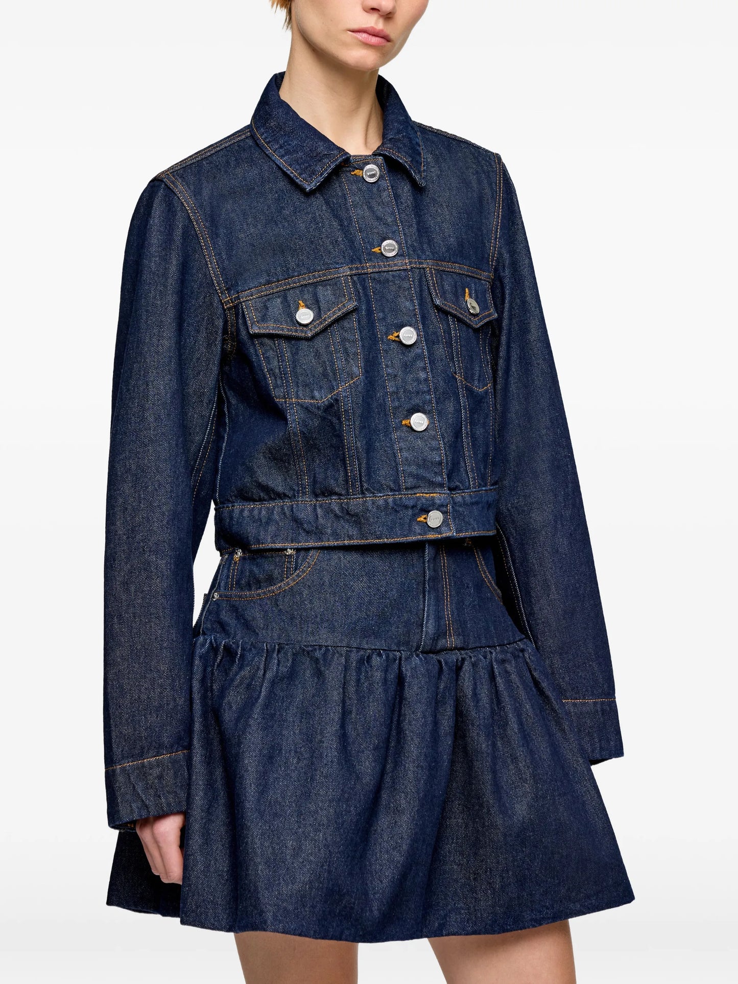 flap-pocket denim jacket
