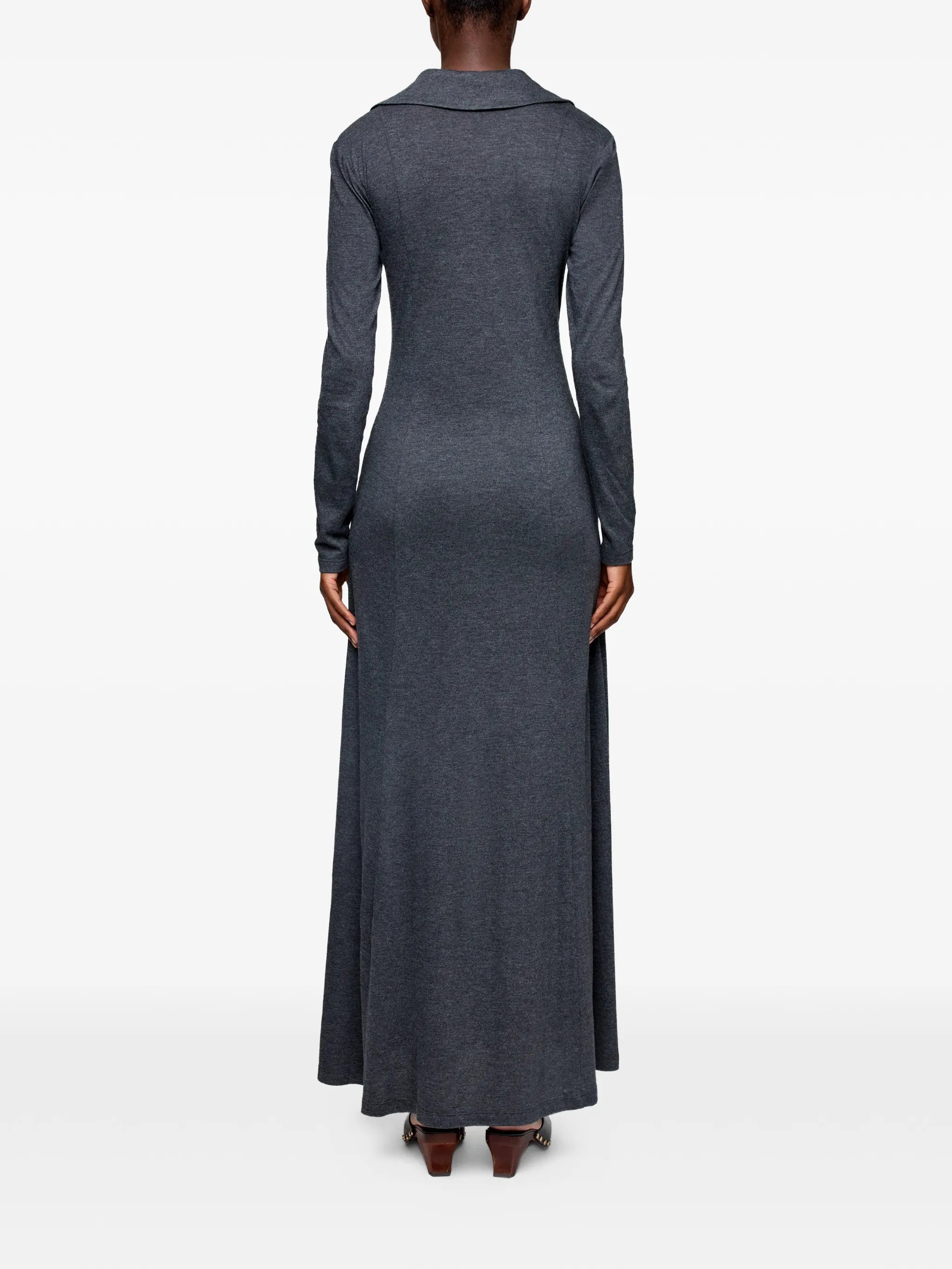 long dress in grey jersey
