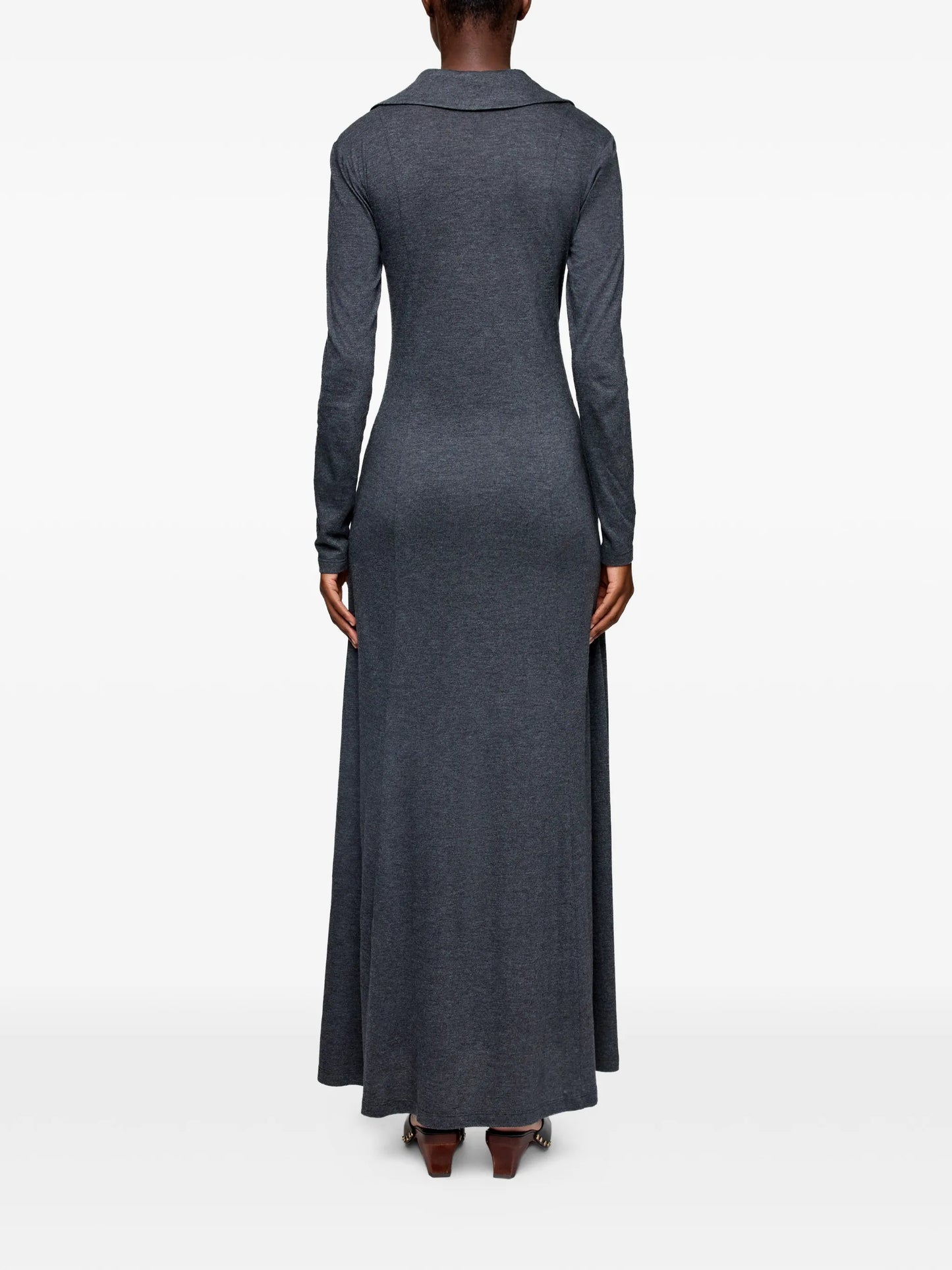 long dress in grey jersey