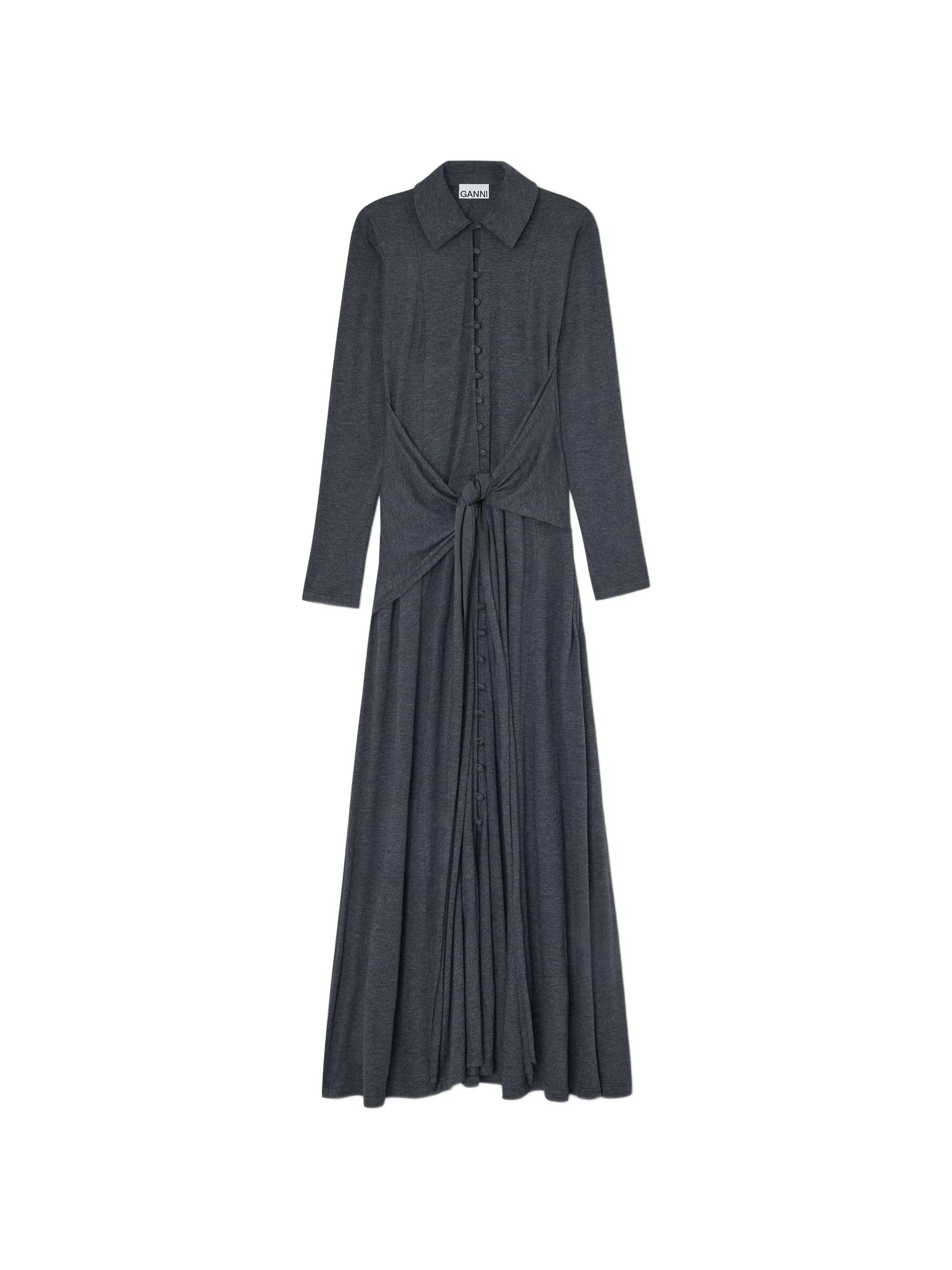 long dress in grey jersey