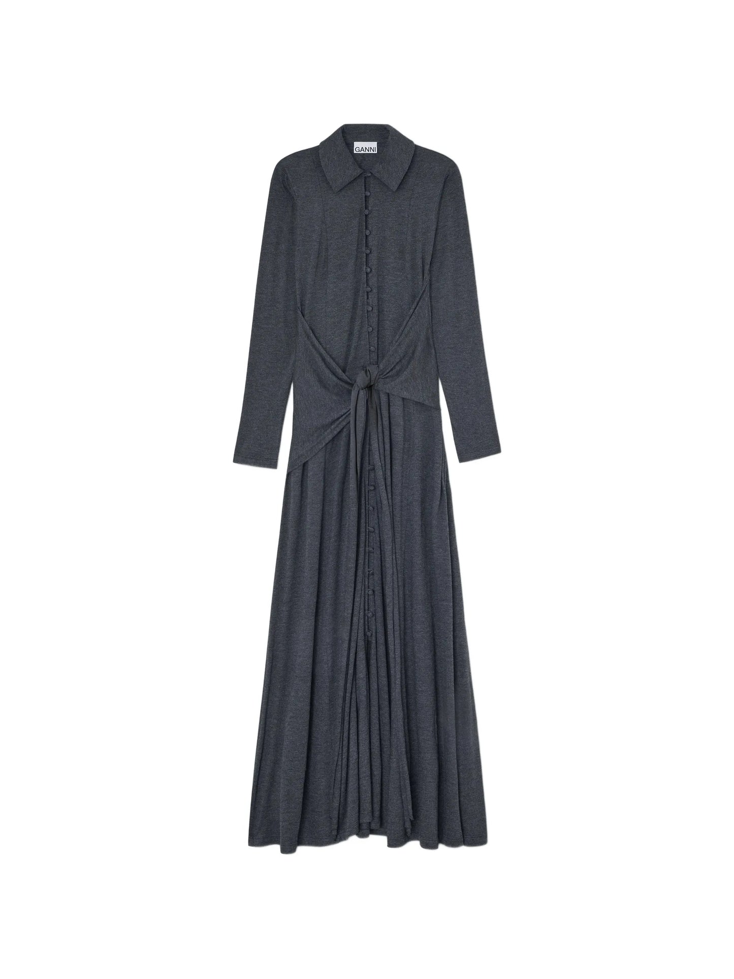 long dress in grey jersey