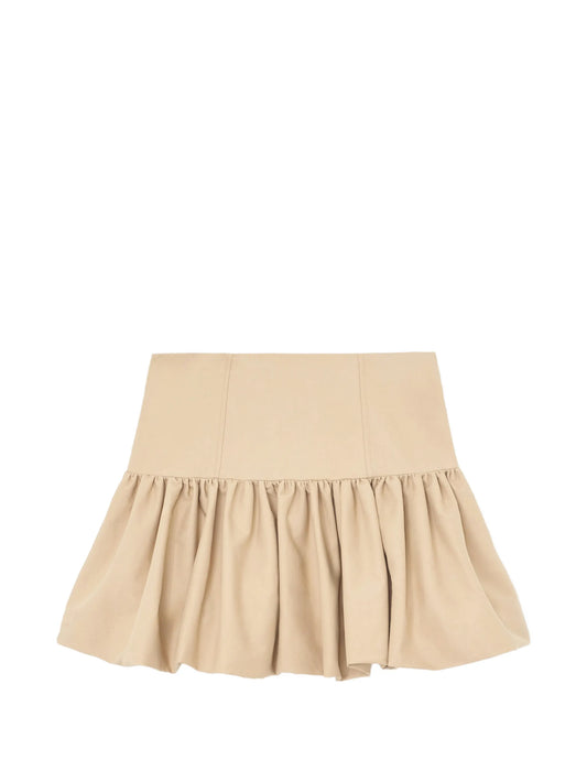 ruffled mini skirt