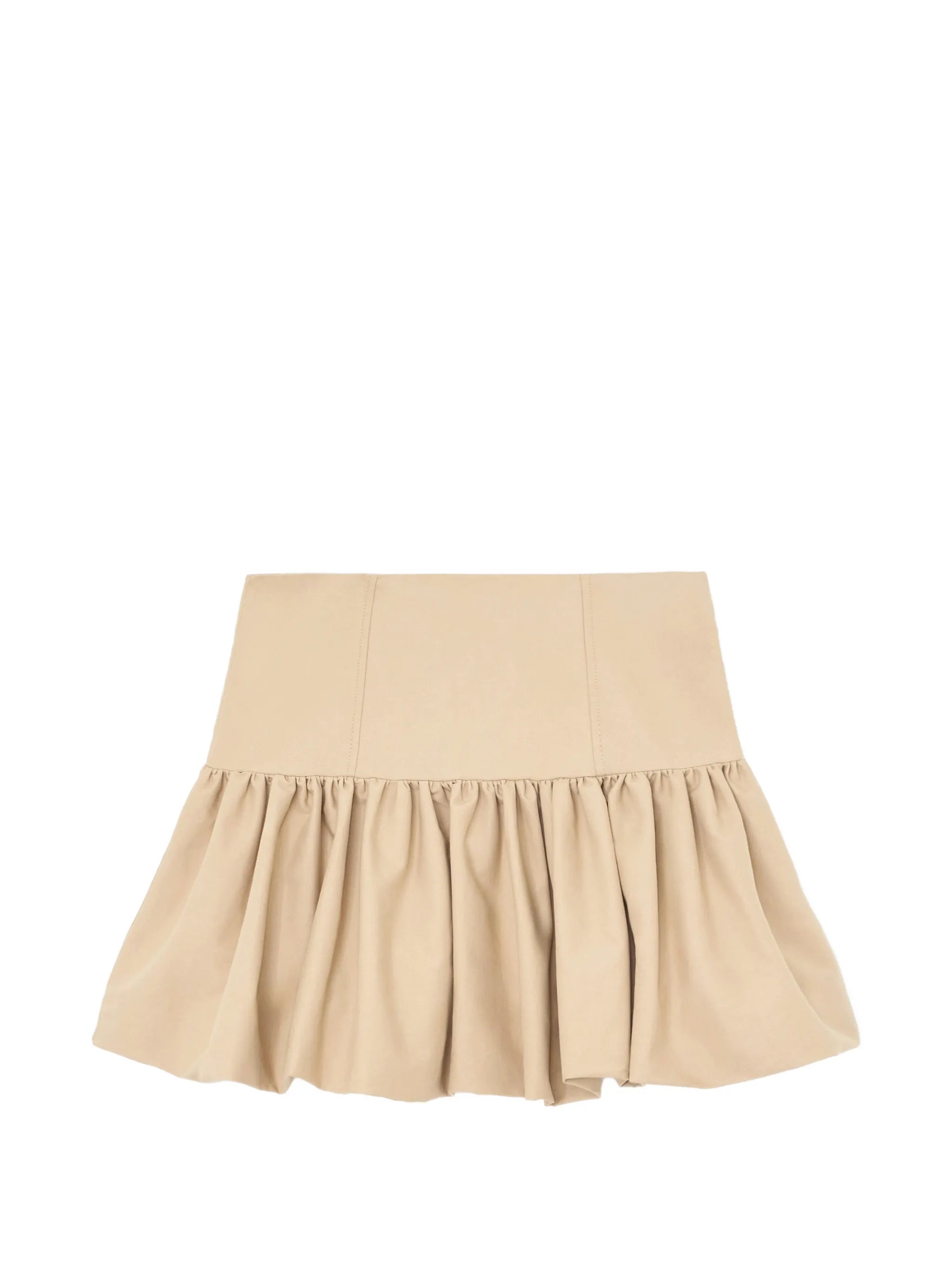 skirt in beige cotton