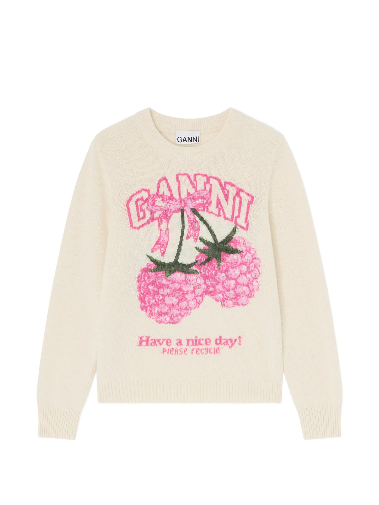sweater in graphic wool