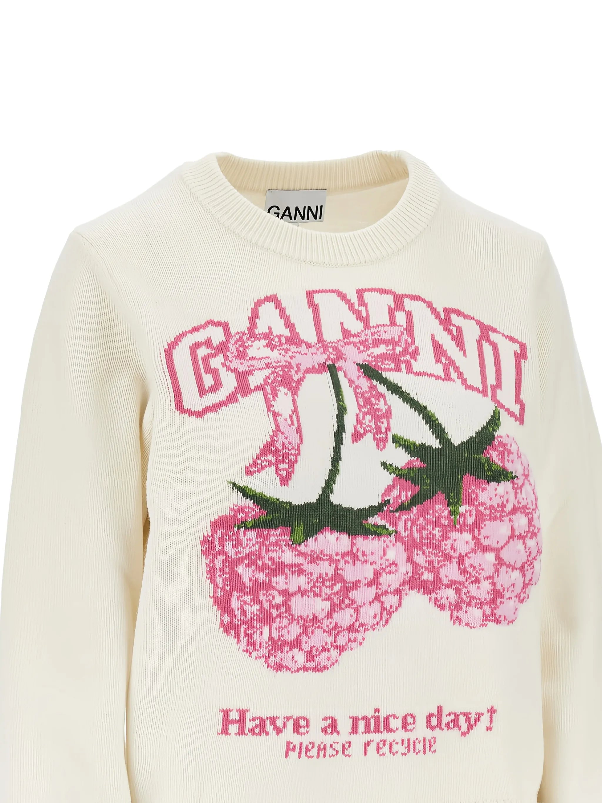 jumper in graphic wool